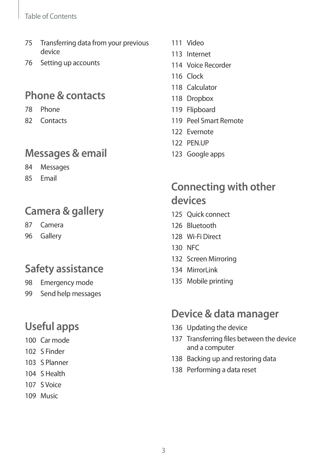 Samsung SM-N910FZKESFR, SM-N910FZWEEUR, SM-N910FZWEDRE, SM-N910FZWECOS, SM-N910FZKEMOB, SM-N910FZKECOS manual Phone & contacts 