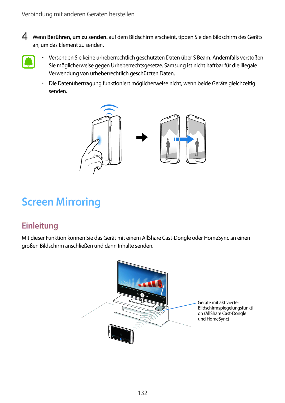 Samsung SM-N910FZKEDRE, SM-N910FZWEEUR, SM-N910FZWEDRE, SM-N910FZWECOS, SM-N910FZKESFR, SM-N910FZKEMOB manual Screen Mirroring 