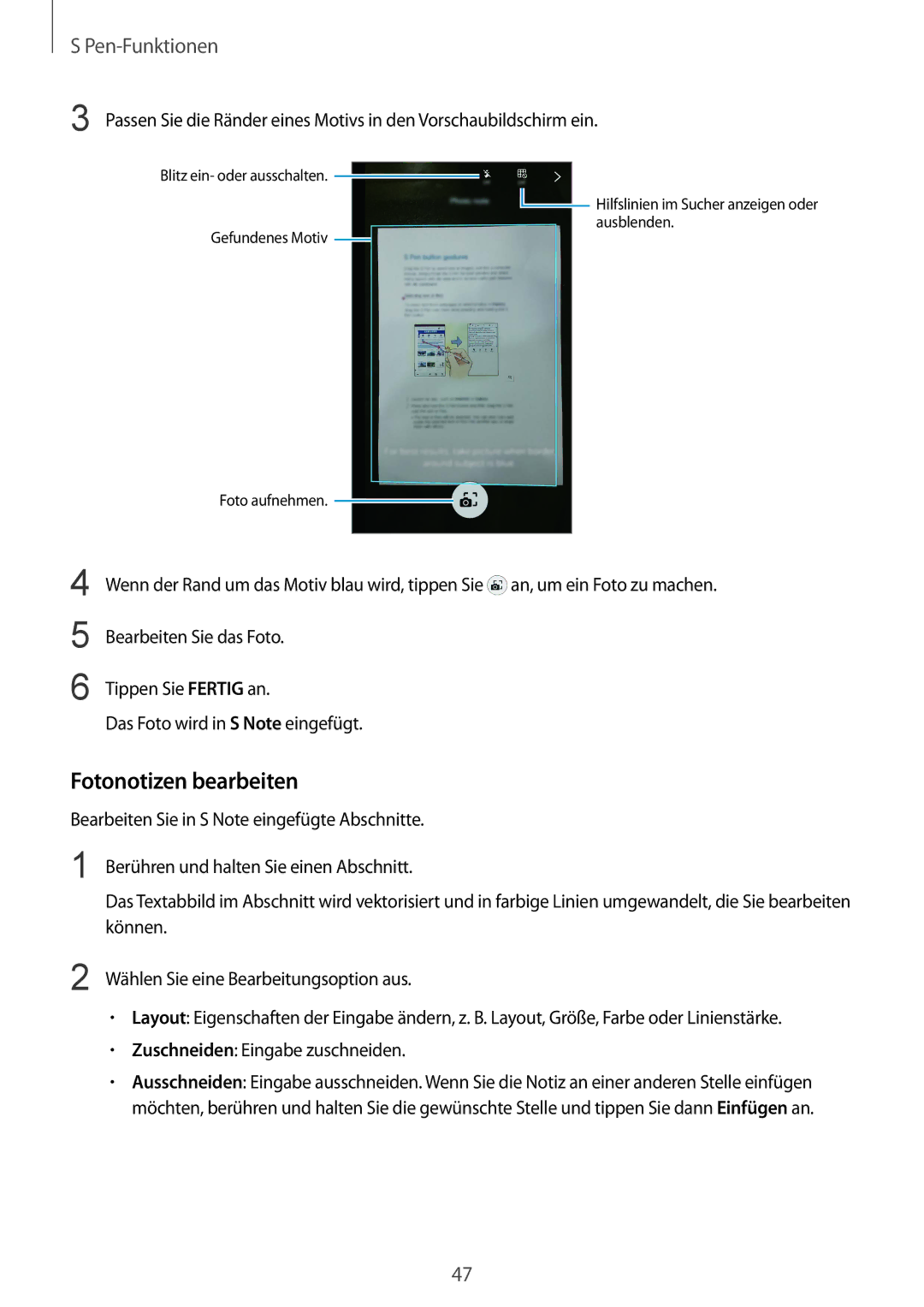 Samsung SM-N910FZWEDRE, SM-N910FZWEEUR, SM-N910FZWECOS, SM-N910FZKESFR, SM-N910FZKEMOB, SM-N910FZKECOS Fotonotizen bearbeiten 