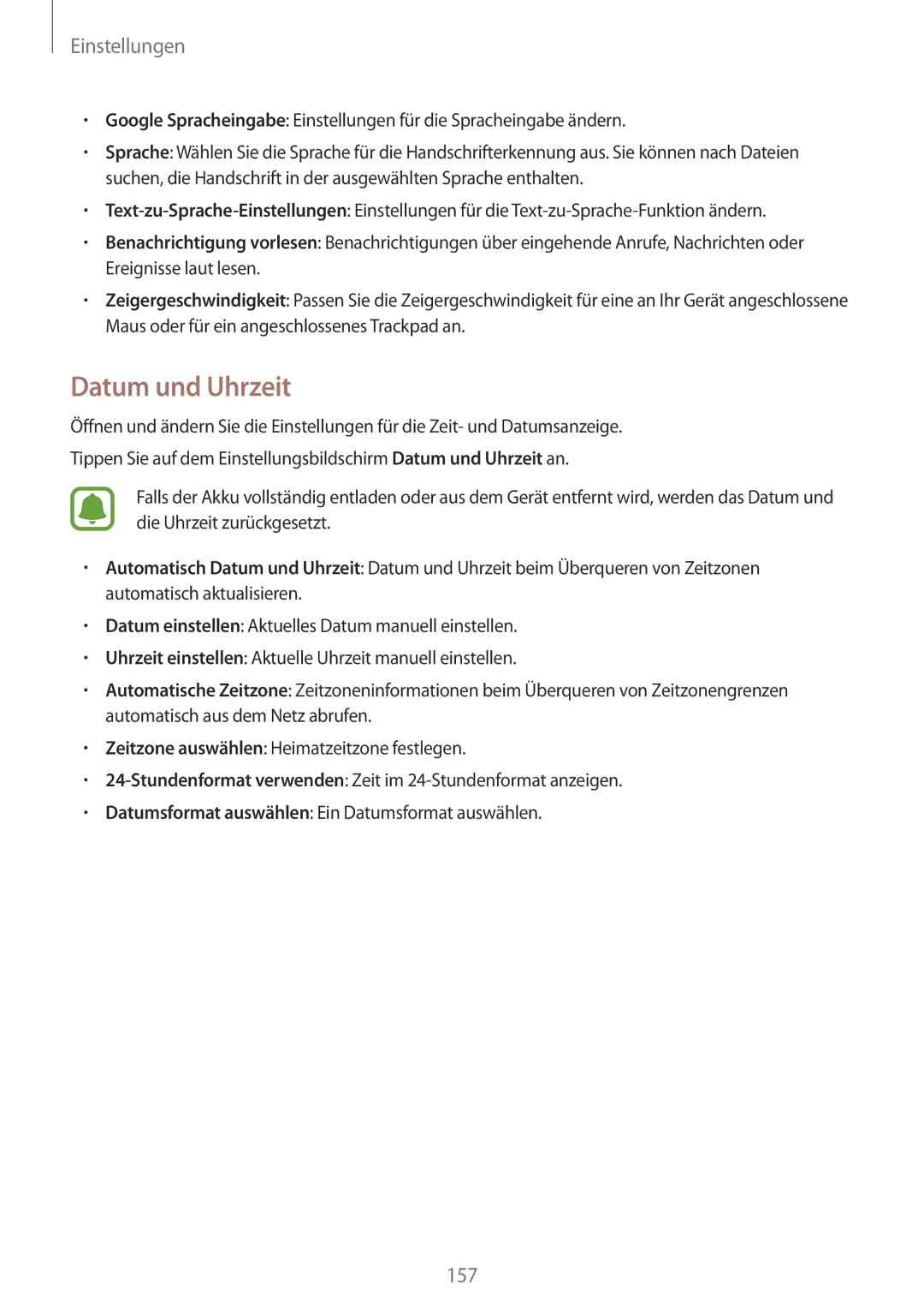 Samsung SM-N910FZKETTR, SM-N910FZWEEUR, SM-N910FZWEDRE, SM-N910FZWECOS, SM-N910FZKESFR, SM-N910FZKEMOB manual Datum und Uhrzeit 