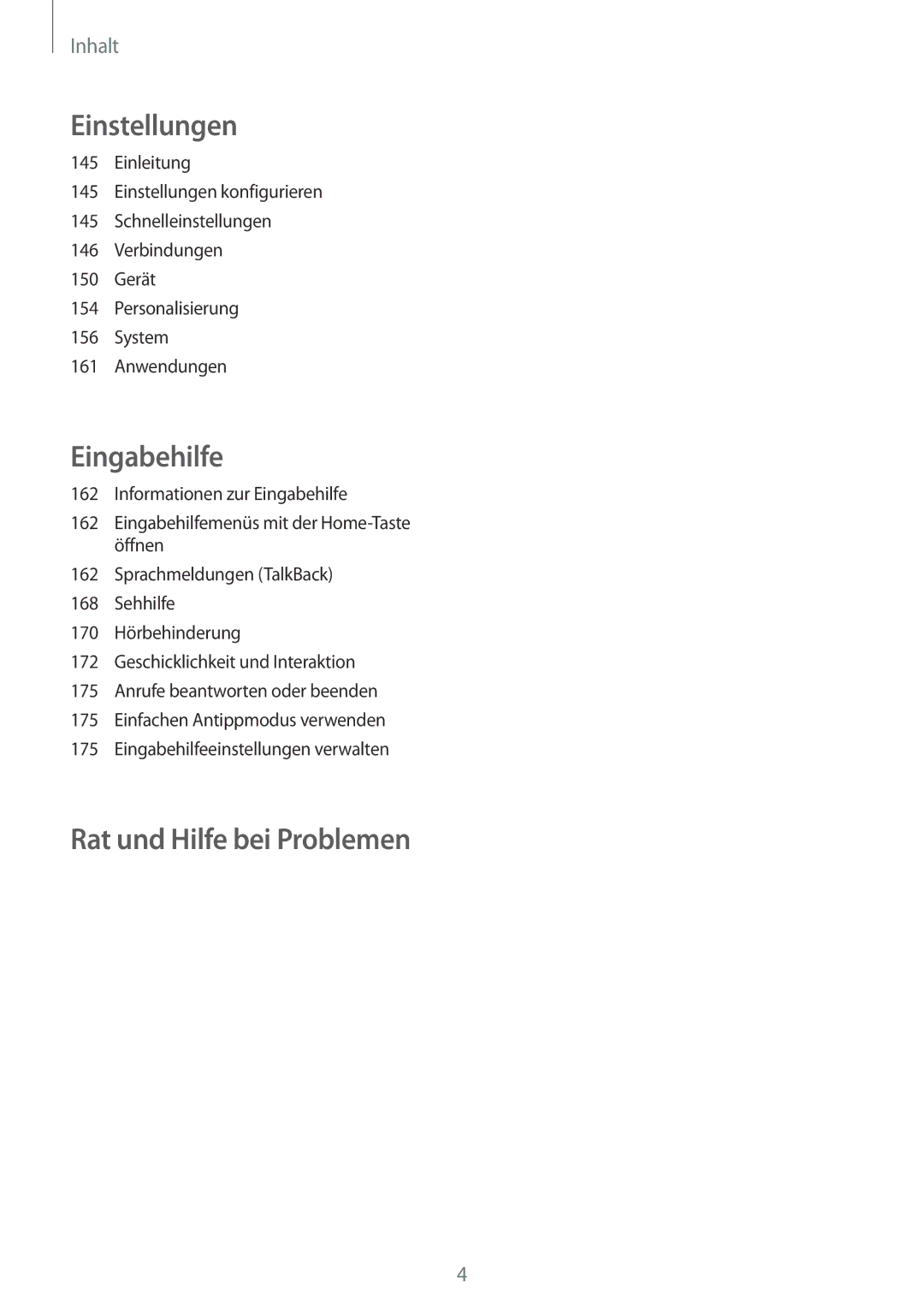 Samsung SM-N910FZKEMOB, SM-N910FZWEEUR, SM-N910FZWEDRE, SM-N910FZWECOS, SM-N910FZKESFR manual Rat und Hilfe bei Problemen 