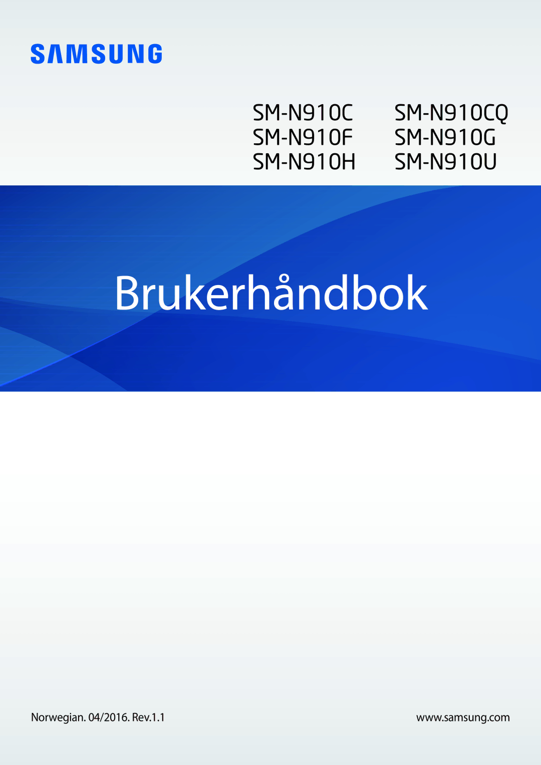 Samsung SM-N910FZDENEE, SM-N910FZWENEE, SM-N910FZIENEE, SM-N910FZKENEE manual Brukerhåndbok 