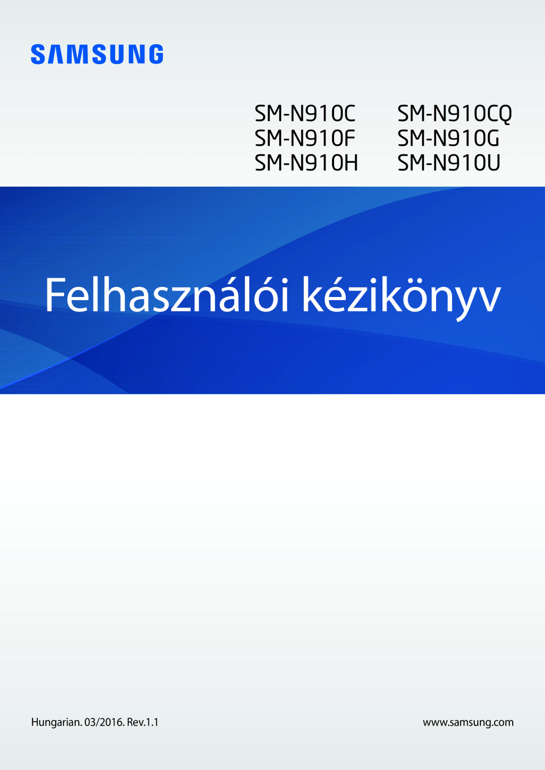 Samsung SM-N910CZDEXEH, SM-N910FZWEXEH manual Felhasználói kézikönyv 