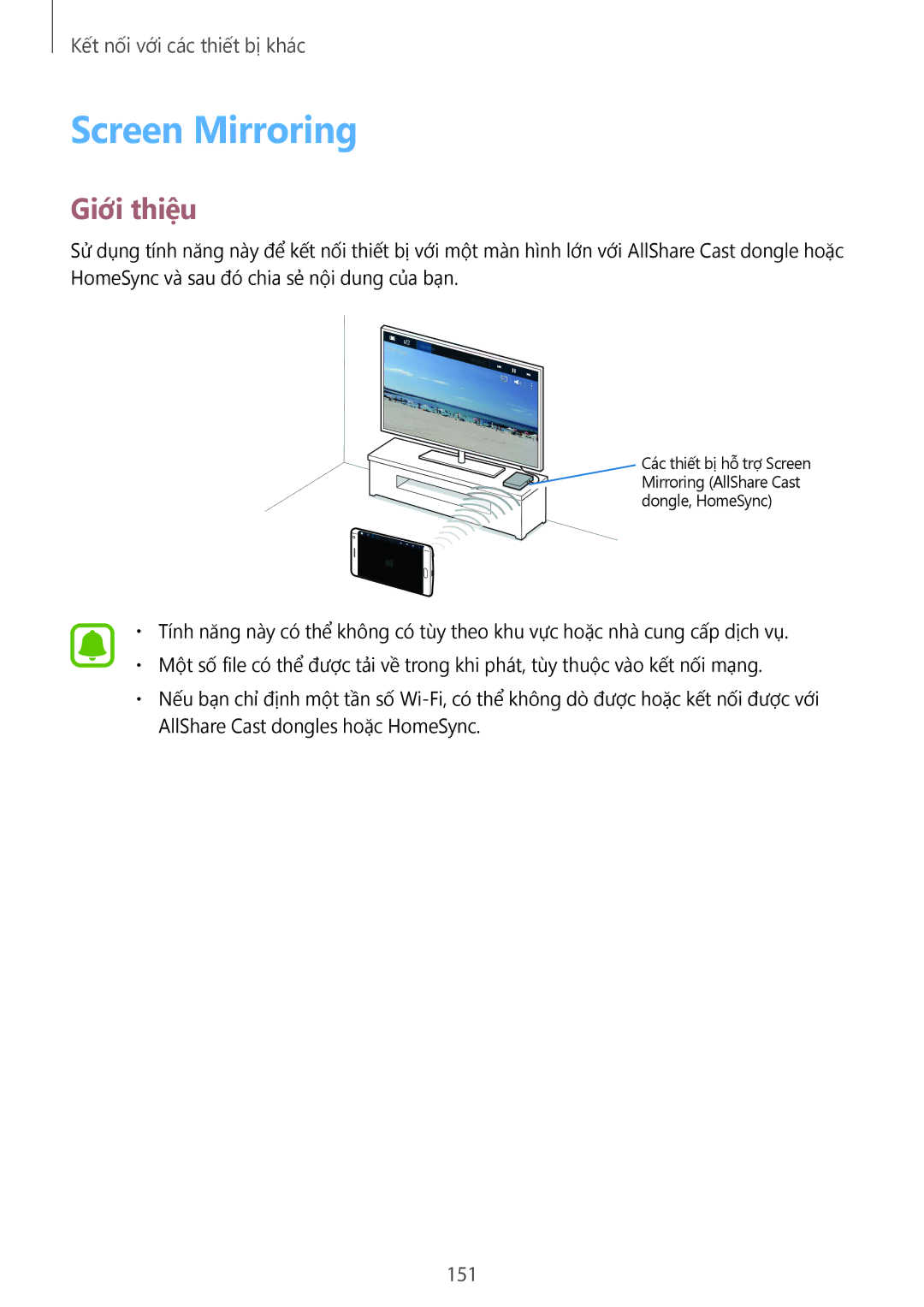 Samsung SM-N915FZWEXEV, SM-N915FZKEXEV manual Screen Mirroring, 151 