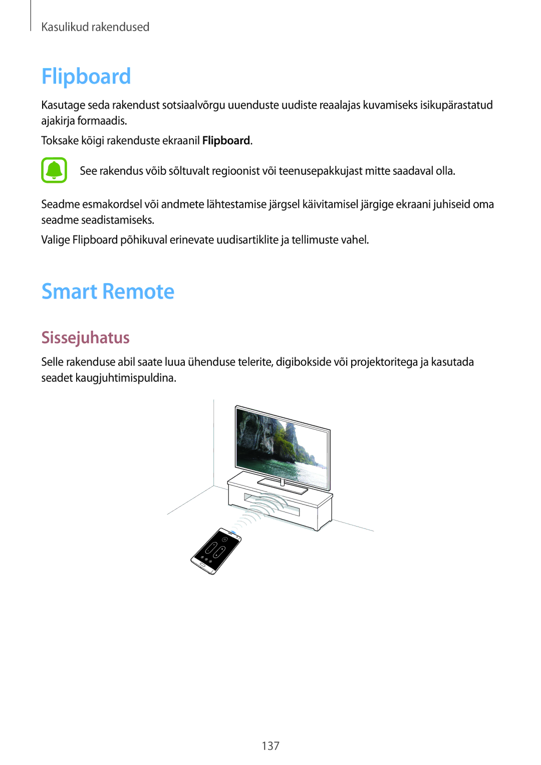 Samsung SM-N915FZWYSEB, SM-N915FZKYSEB manual Flipboard, Smart Remote 