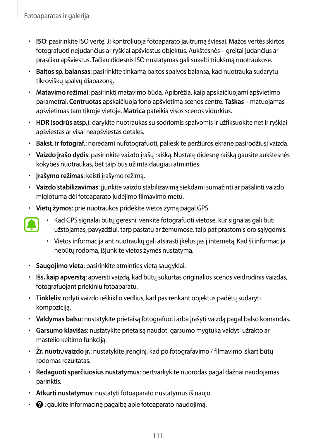 Samsung SM-N915FZWYSEB, SM-N915FZKYSEB manual 111 