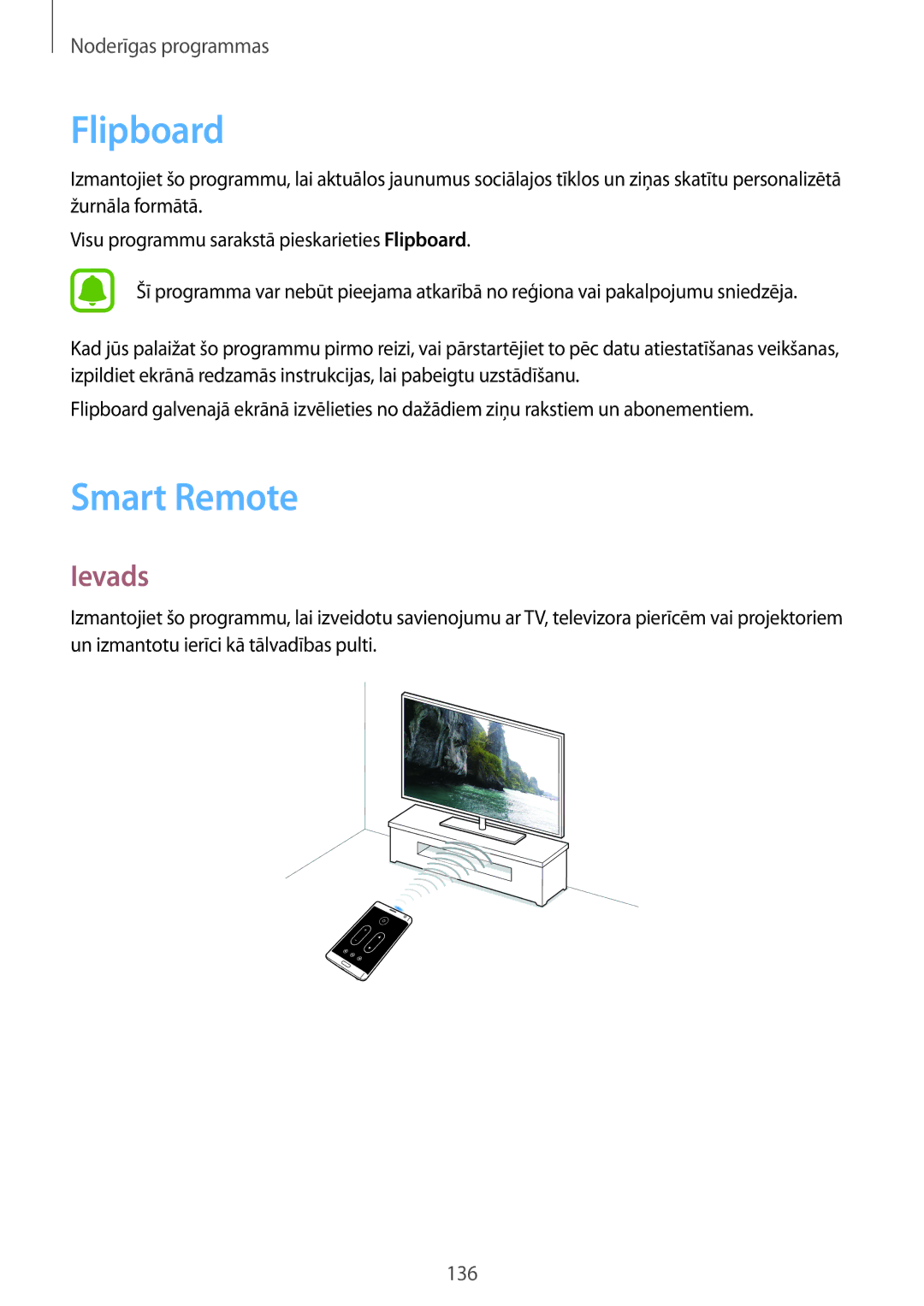 Samsung SM-N915FZKYSEB, SM-N915FZWYSEB manual Flipboard, Smart Remote 