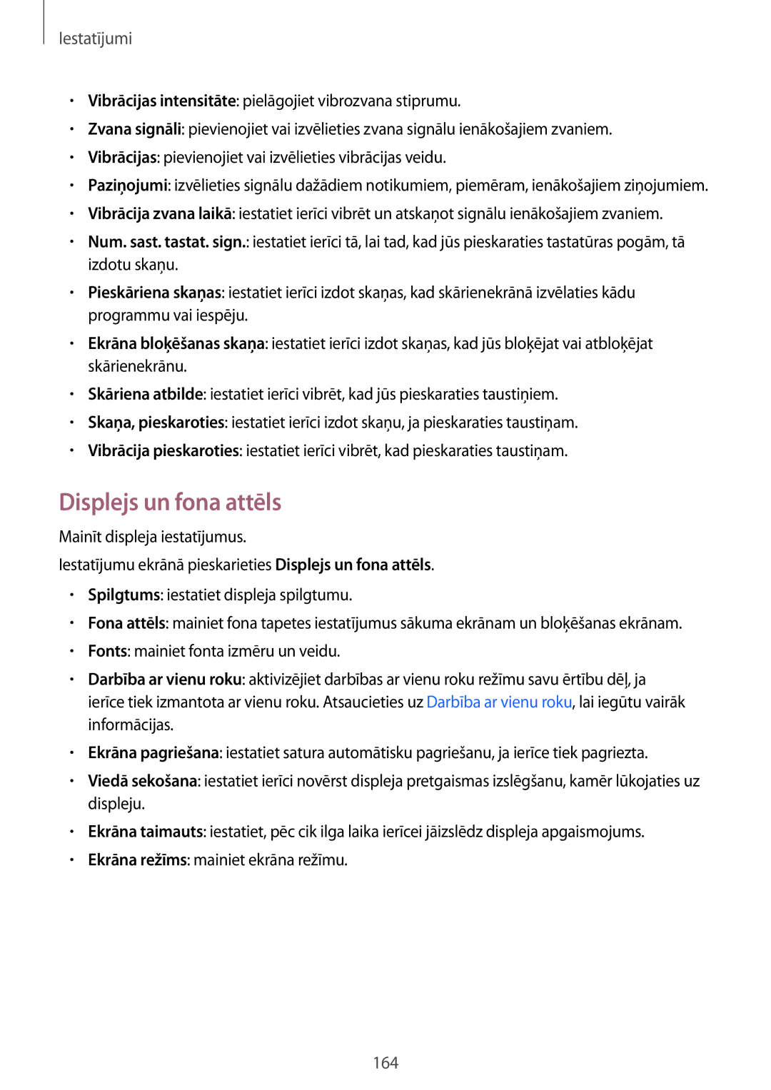 Samsung SM-N915FZKYSEB, SM-N915FZWYSEB manual Displejs un fona attēls 