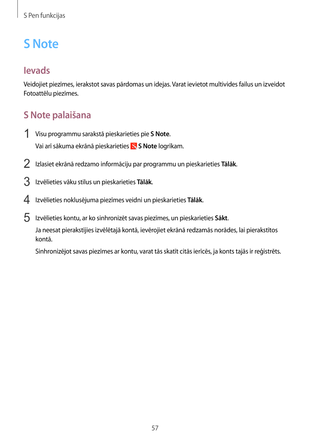 Samsung SM-N915FZWYSEB, SM-N915FZKYSEB manual Ievads 