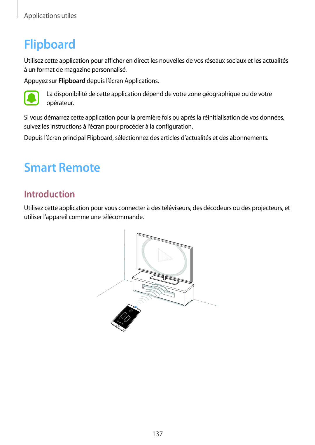 Samsung SM-N915FZWYXEF, SM-N915FZKYXEF manual Flipboard, Smart Remote 