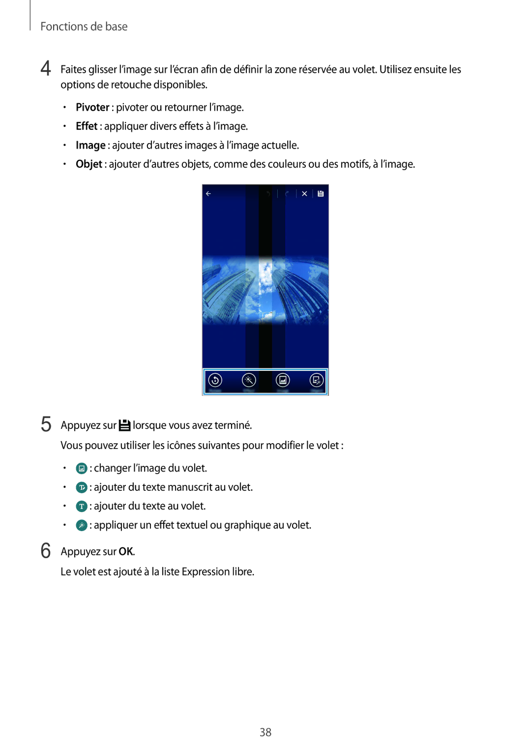 Samsung SM-N915FZKYXEF, SM-N915FZWYXEF manual Fonctions de base 