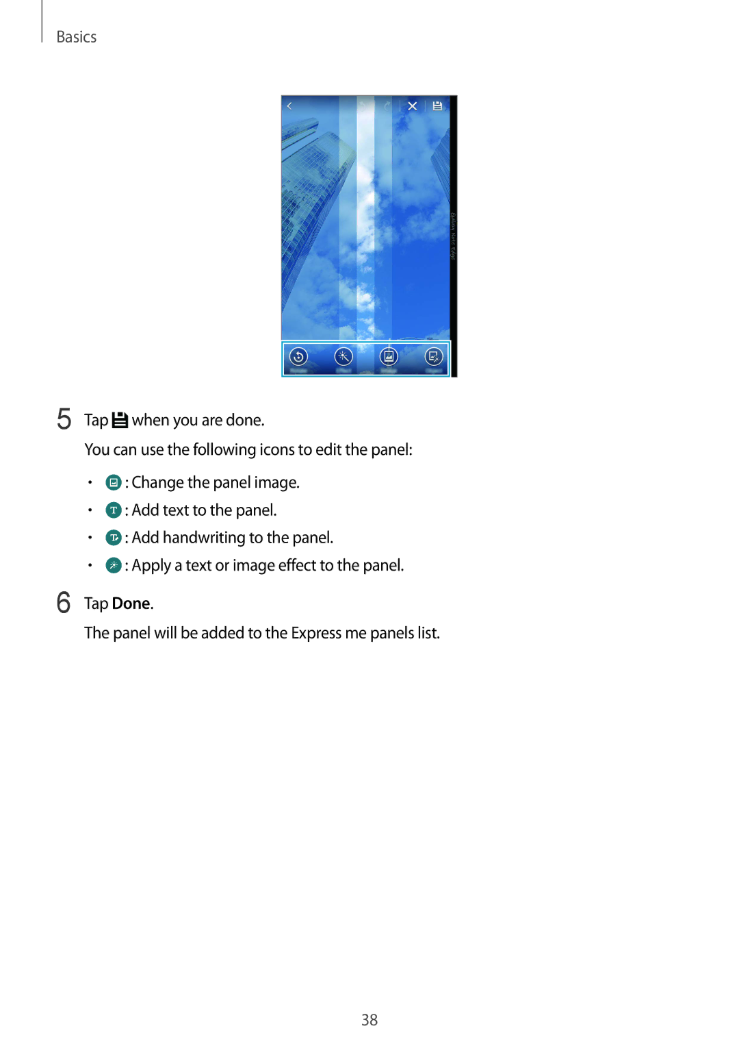 Samsung SM-N915FZWEILO, SM-N915FZWEKSA, SM-N915FZKEXEV, SM-N915FZWEXEV, SM-N915FZKEILO manual Basics 