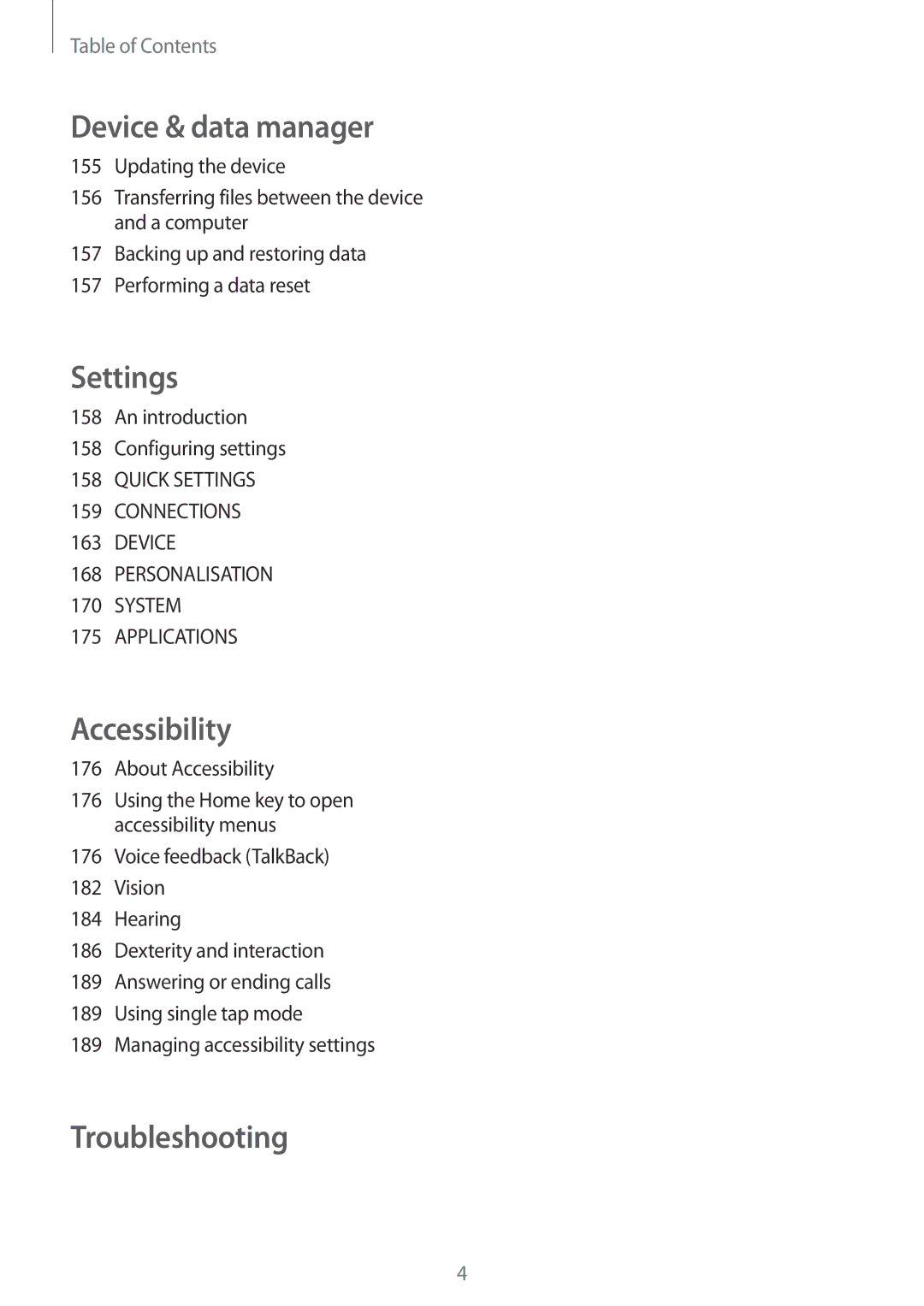 Samsung SM-N915FZKEILO, SM-N915FZWEKSA, SM-N915FZKEXEV manual An introduction Configuring settings, About Accessibility 