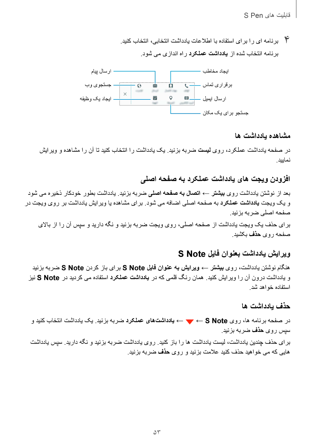 Samsung SM-N915FZWEKSA manual اه تشاددای هدهاشم, اه تشاددای فذح 