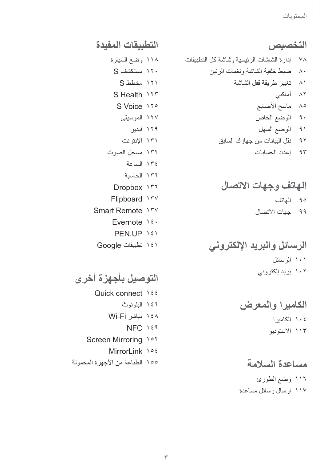 Samsung SM-N915FZWEKSA manual لاصتلاا تاهجو فتاهلا 