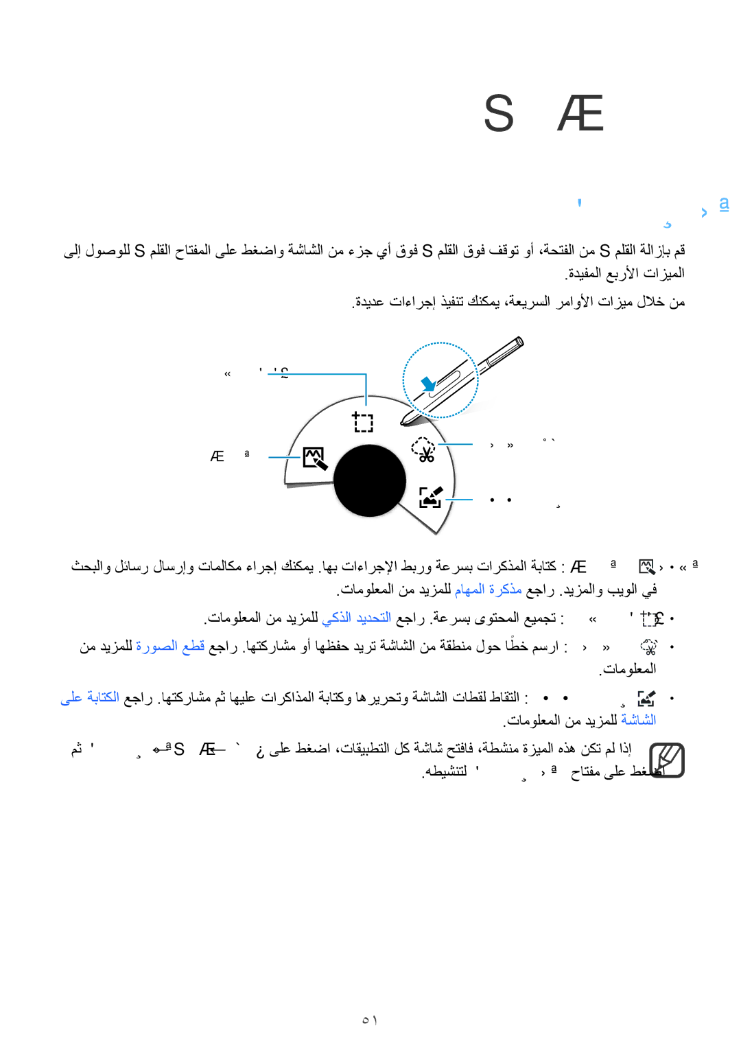 Samsung SM-N915FZWEKSA manual ملق تازيم, دعب نع رمأ 