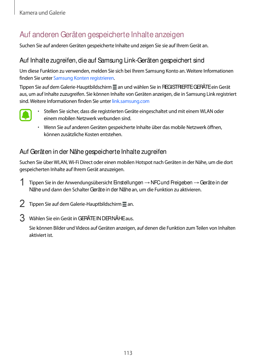 Samsung SM-N915FZKYTPH, SM-N915FZWYEUR, SM-N915FZKYATO, SM-N915FZWYTPH Auf anderen Geräten gespeicherte Inhalte anzeigen 