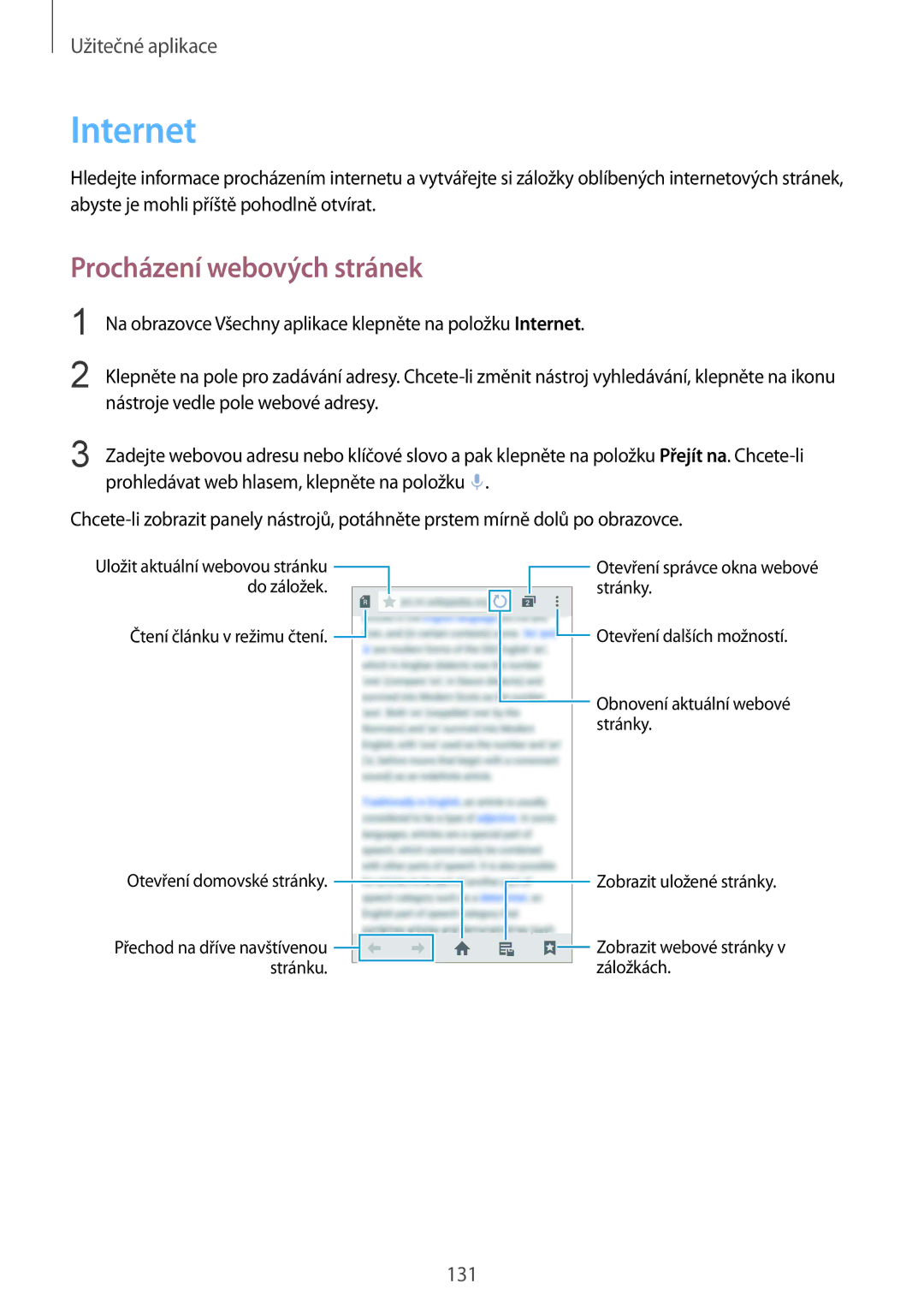 Samsung SM-N915FZKYATO, SM-N915FZWYEUR, SM-N915FZWYXEO, SM-N915FZKYEUR, SM-N915FZWYATO Internet, Procházení webových stránek 