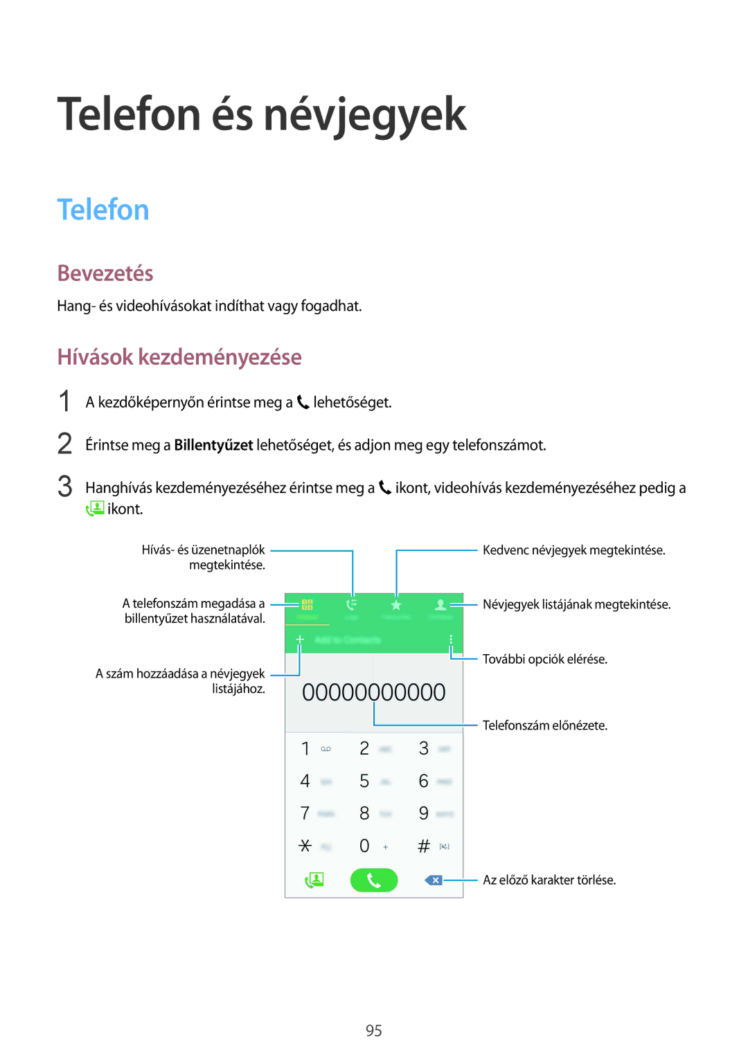 Samsung SM-N915FZWYATO, SM-N915FZWYEUR, SM-N915FZKYATO, SM-N915FZWYXEO manual Telefon és névjegyek, Hívások kezdeményezése 