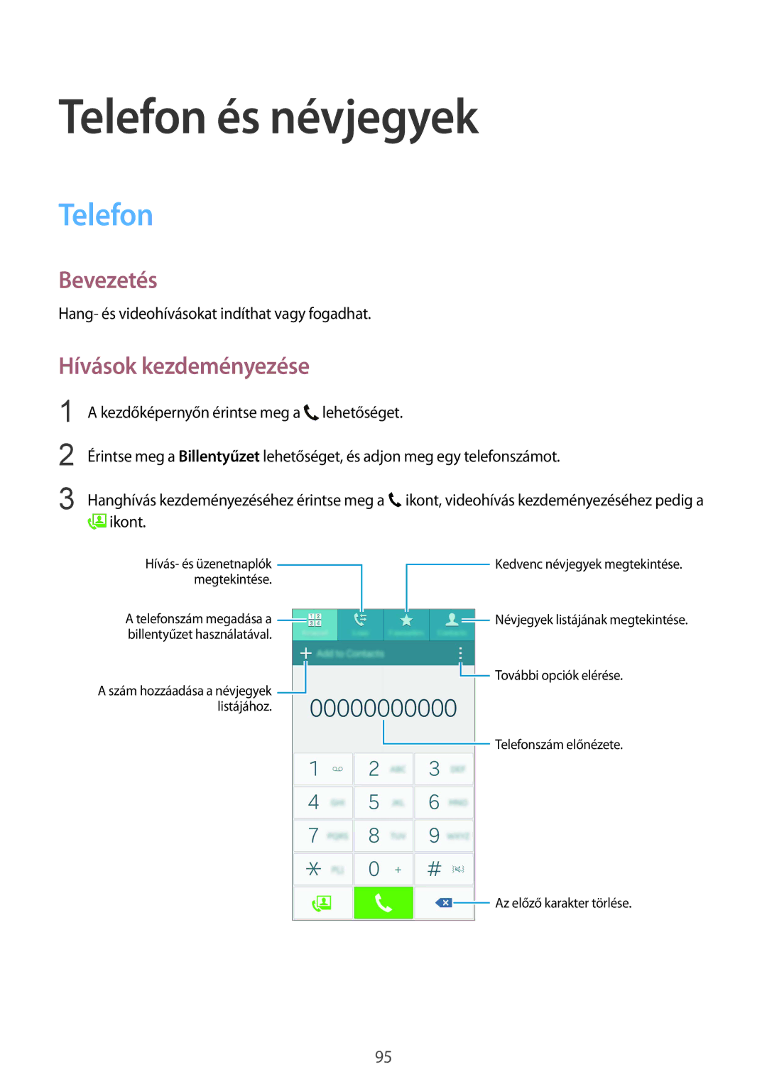 Samsung SM-N915FZWYATO, SM-N915FZWYEUR, SM-N915FZKYATO, SM-N915FZWYXEO manual Telefon és névjegyek, Hívások kezdeményezése 