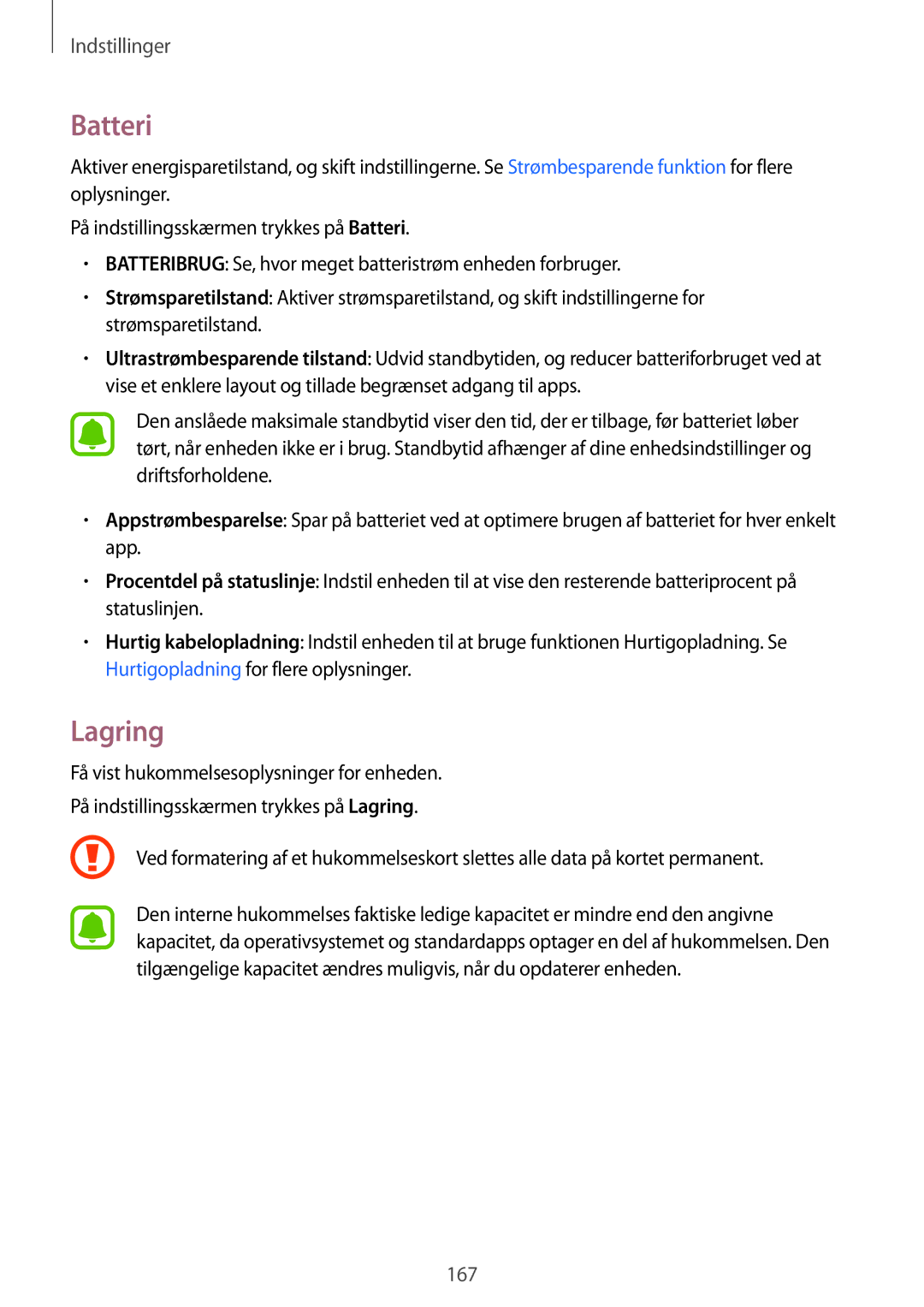 Samsung SM-N915FZKYNEE, SM-N915FZWYNEE manual Batteri, Lagring 