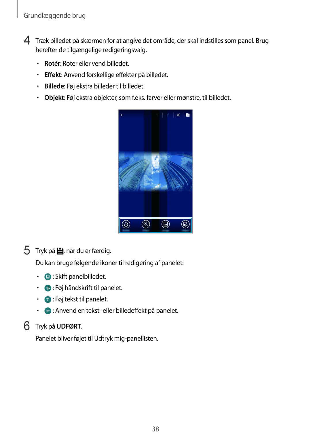 Samsung SM-N915FZWYNEE, SM-N915FZKYNEE manual Grundlæggende brug 