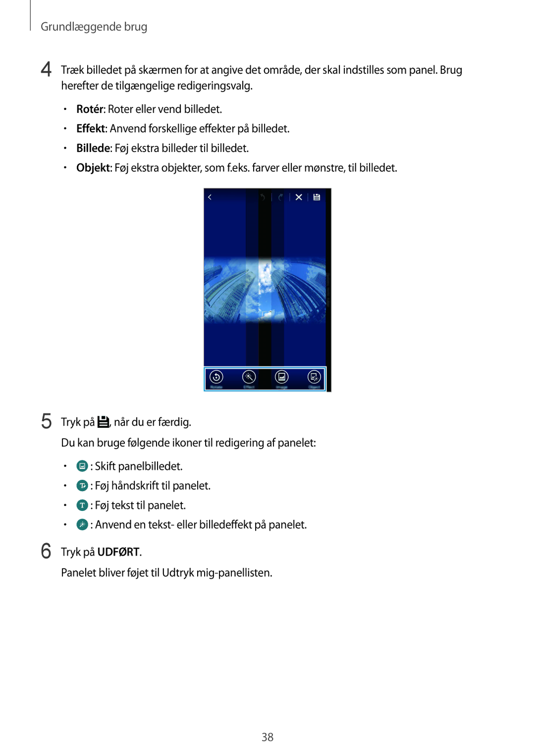 Samsung SM-N915FZWYNEE, SM-N915FZKYNEE manual Grundlæggende brug 