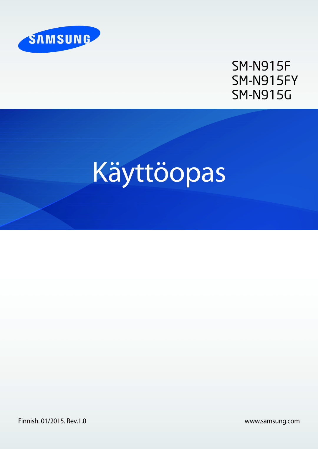 Samsung SM-N915FZKYNEE, SM-N915FZWYNEE manual Käyttöopas, Finnish /2015. Rev.1.0 