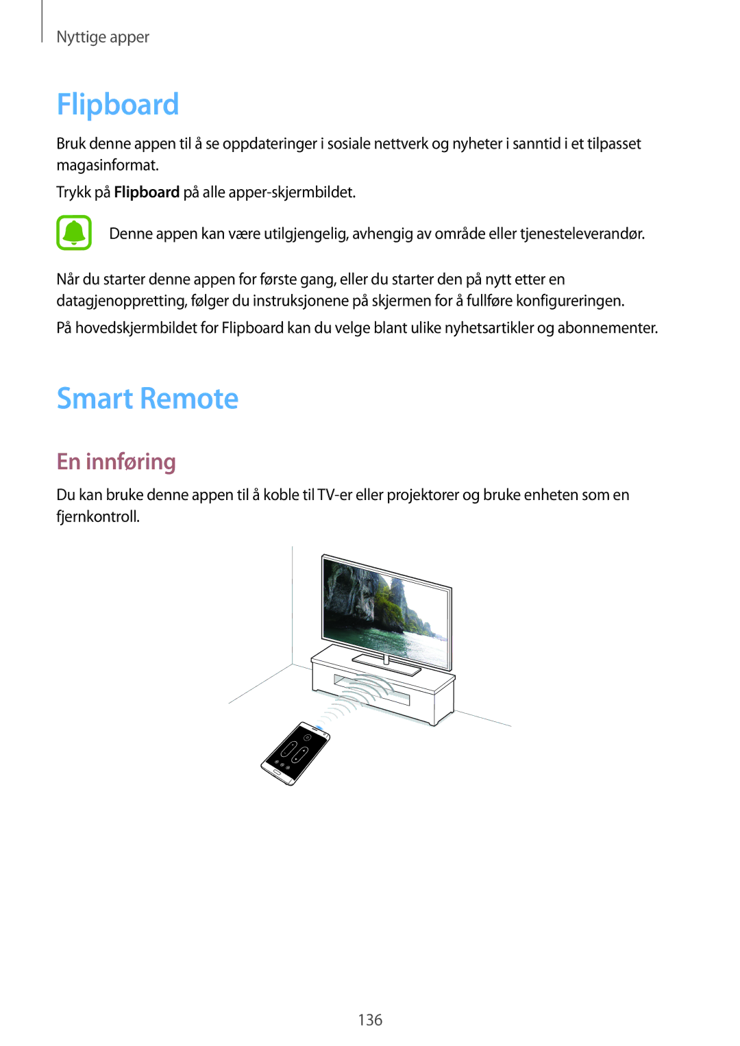 Samsung SM-N915FZWYNEE, SM-N915FZKYNEE manual Flipboard, Smart Remote 