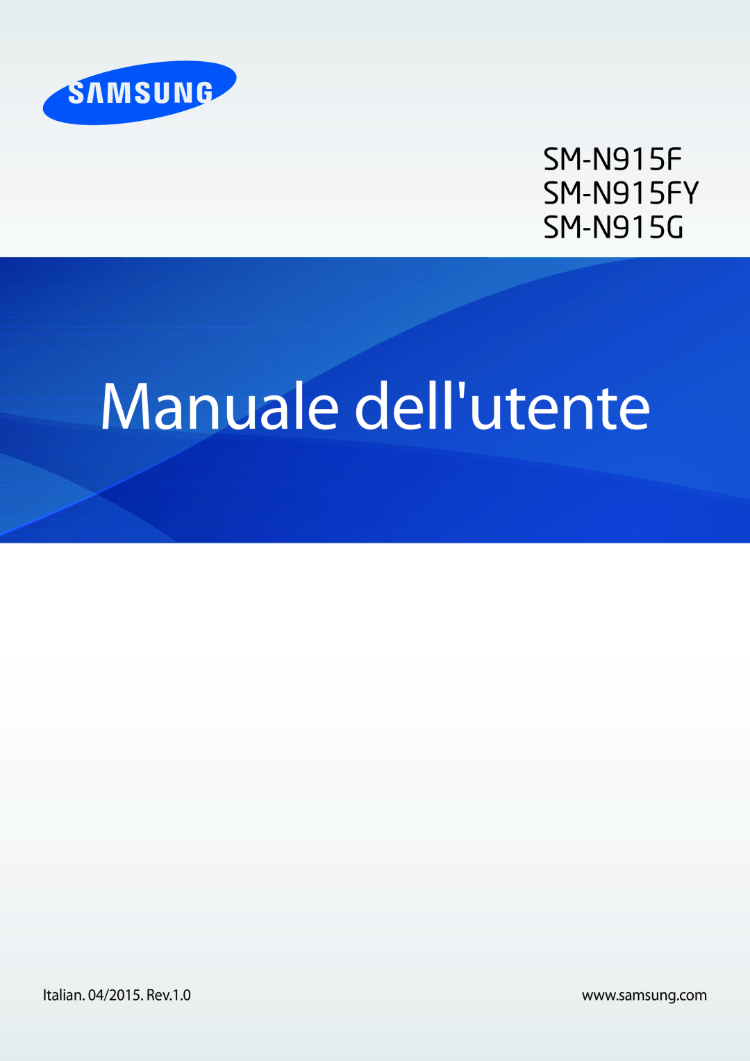 Samsung SM-N915FZKYDBT, SM-N915FZWYXEO, SM-N915FZWYITV, SM-N915FZKYXEO, SM-N915FZKYAUT manual Manuale dellutente 