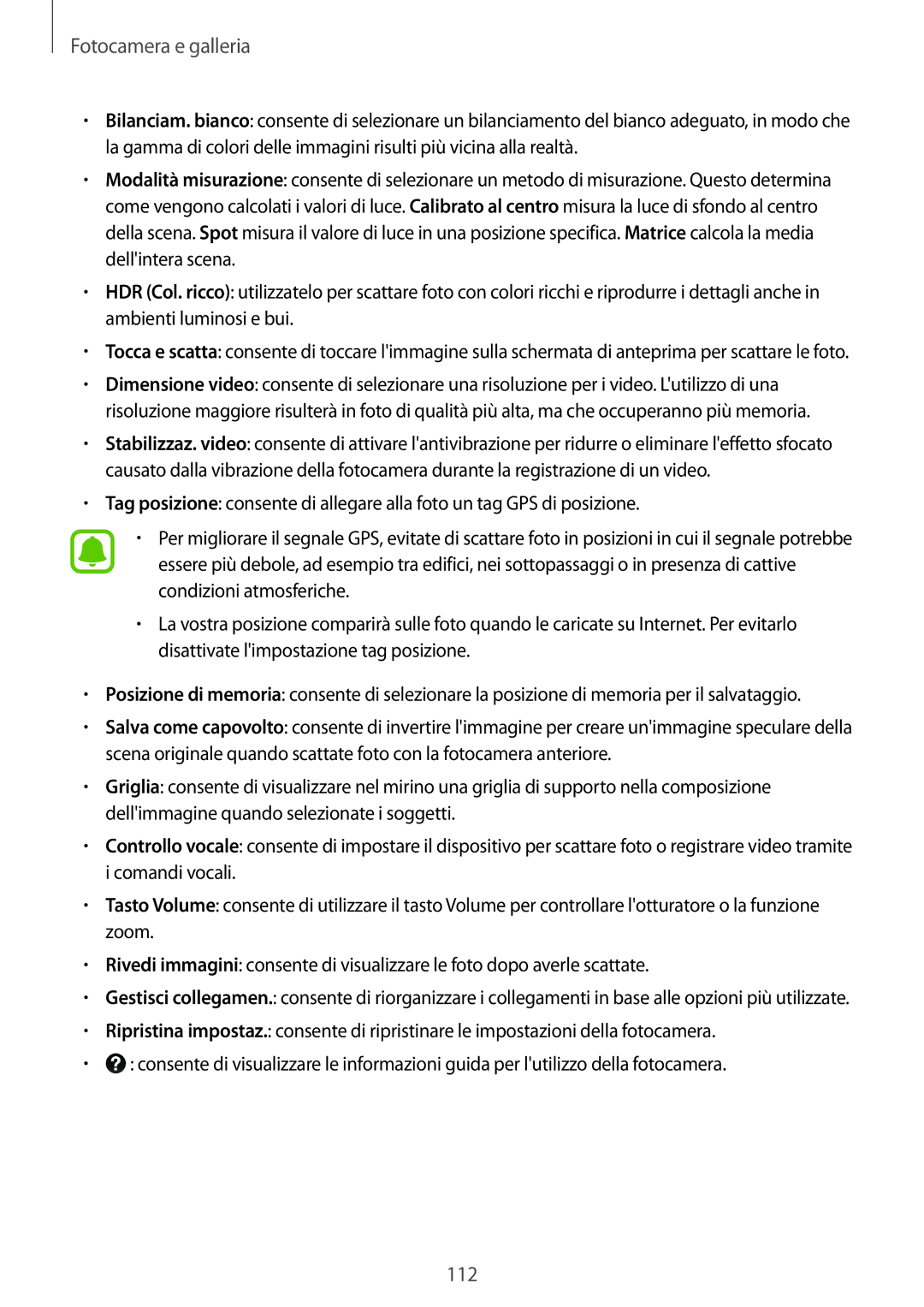 Samsung SM-N915FZKYAUT, SM-N915FZWYXEO, SM-N915FZKYDBT, SM-N915FZWYITV, SM-N915FZKYXEO, SM-N915FZKYITV manual 112 