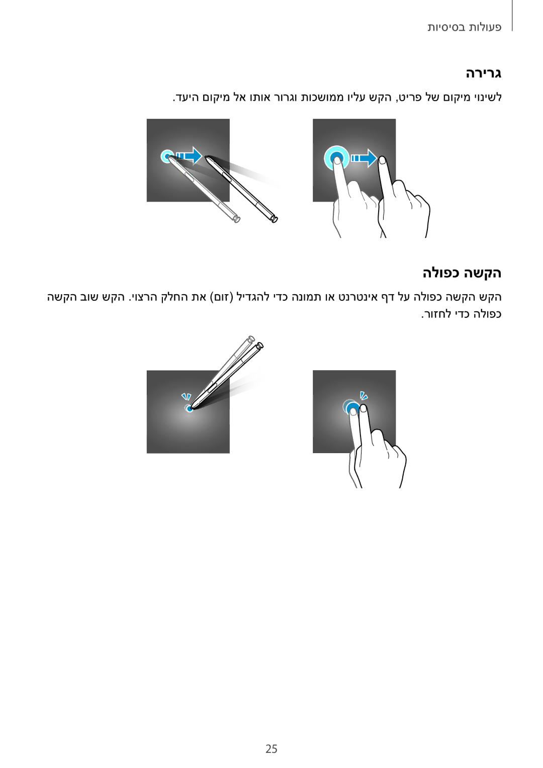 Samsung SM-N920CZDAILO manual הרירג, הלופכ השקה 