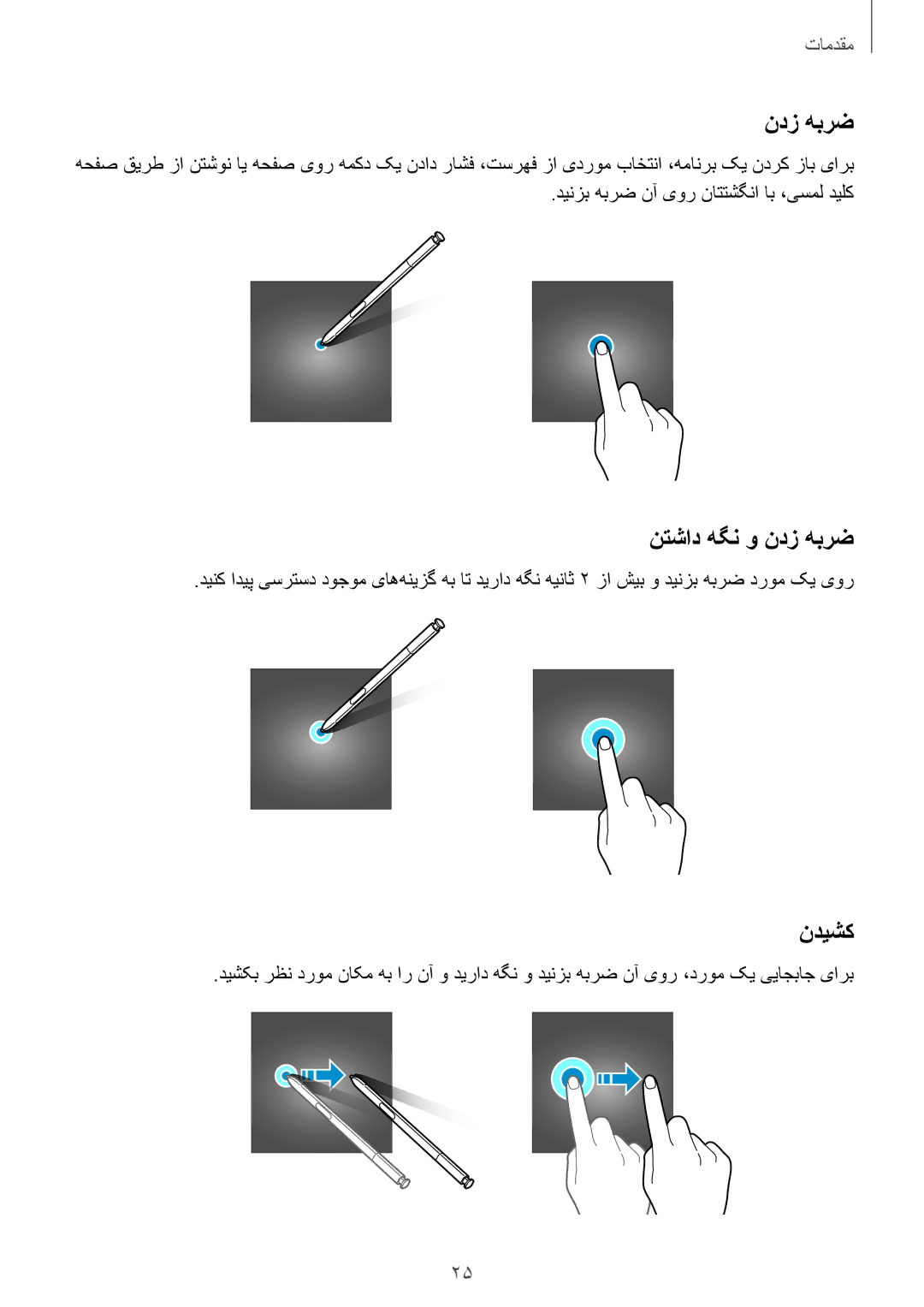 Samsung SM-N920CZKAKSA, SM-N920CZDUXSG, SM-N920CEDEKSA, SM-N920CZDAKSA manual نتشاد هگن و ندز هبرض, ندیشک 