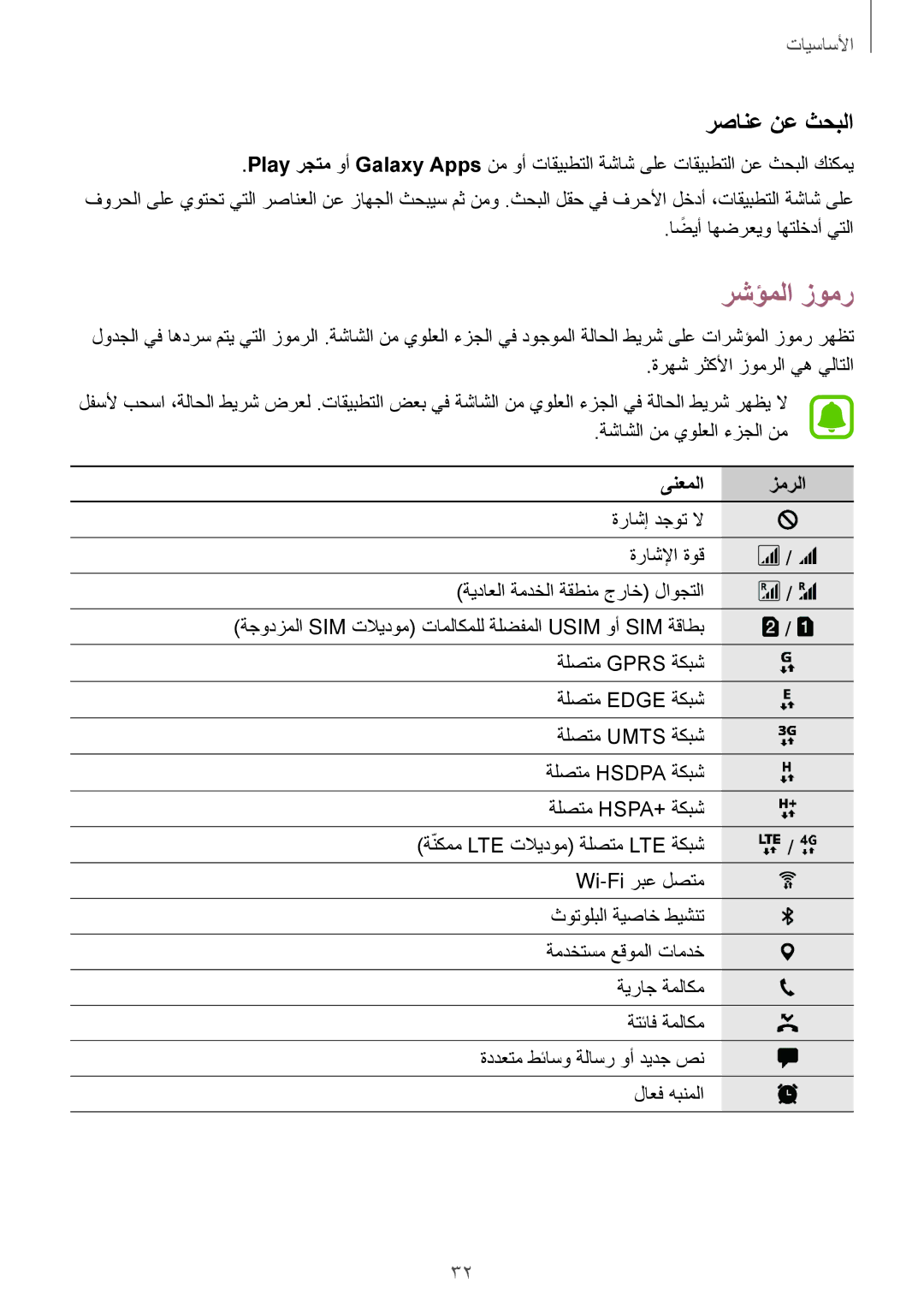 Samsung SM-N920CZDUXSG, SM-N920CZKAKSA, SM-N920CEDEKSA, SM-N920CZDAKSA manual رشؤملا زومر, رصانع نع ثحبلا, ىنعملا زمرلا 