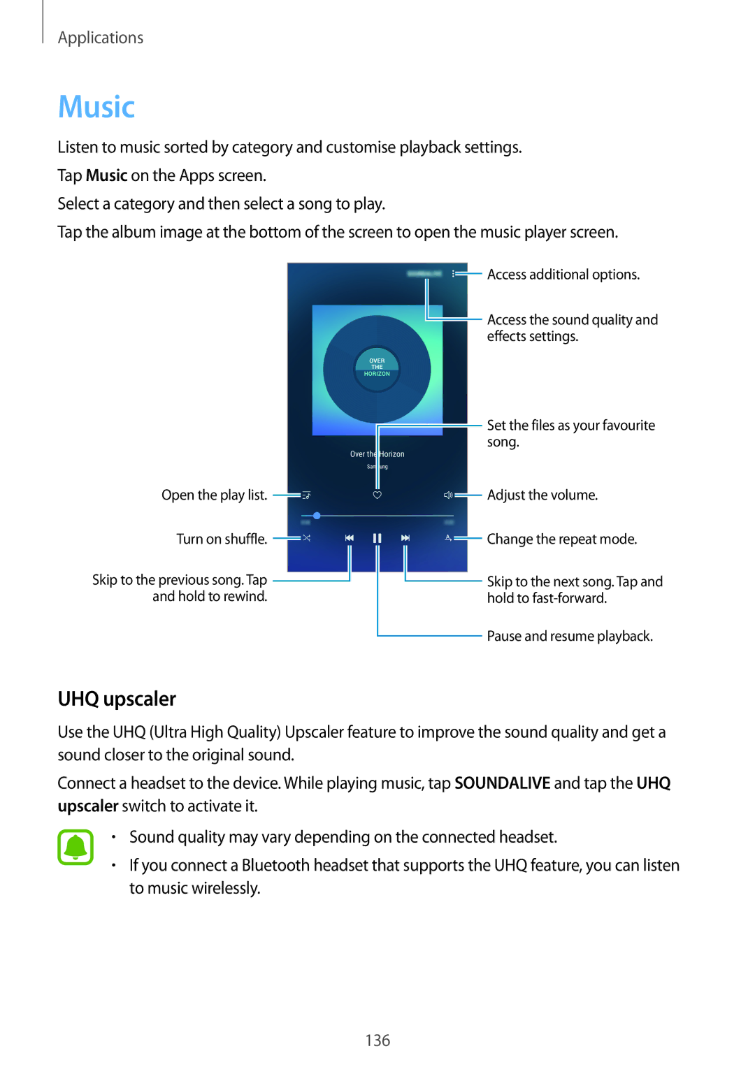 Samsung SM-N920CZDAKSA, SM-N920CZDUXSG, SM-N920CZKAKSA, SM-N920CEDEKSA, CG-N920FZWXVTC, SM-N920CZWAXXV Music, UHQ upscaler 