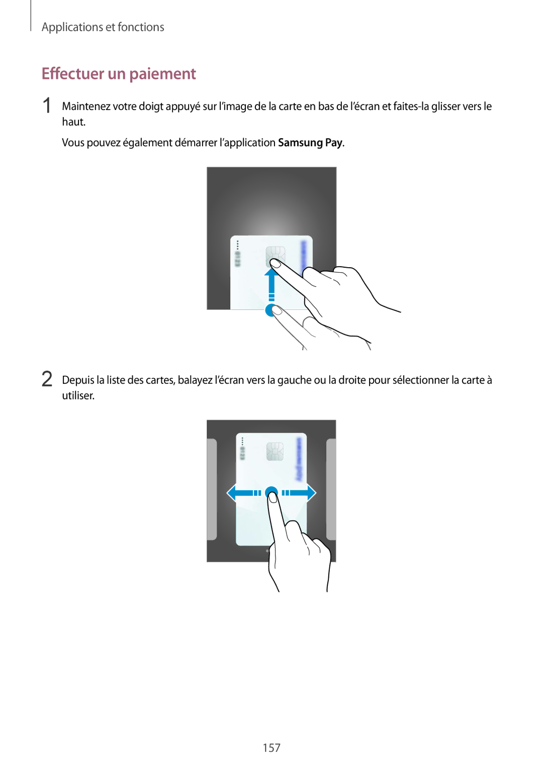 Samsung SM-N950FZDAXEF, SM-N950FZBAXEF, SM-N950FZKAXEF, SM-N950FZKDXEF manual Effectuer un paiement 