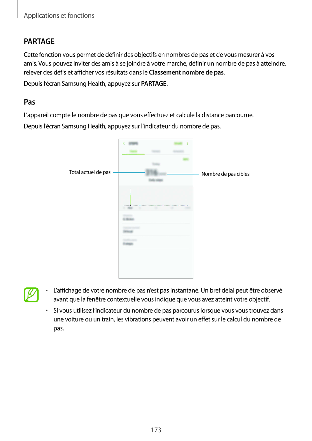 Samsung SM-N950FZDAXEF, SM-N950FZBAXEF, SM-N950FZKAXEF, SM-N950FZKDXEF manual Partage, Pas 