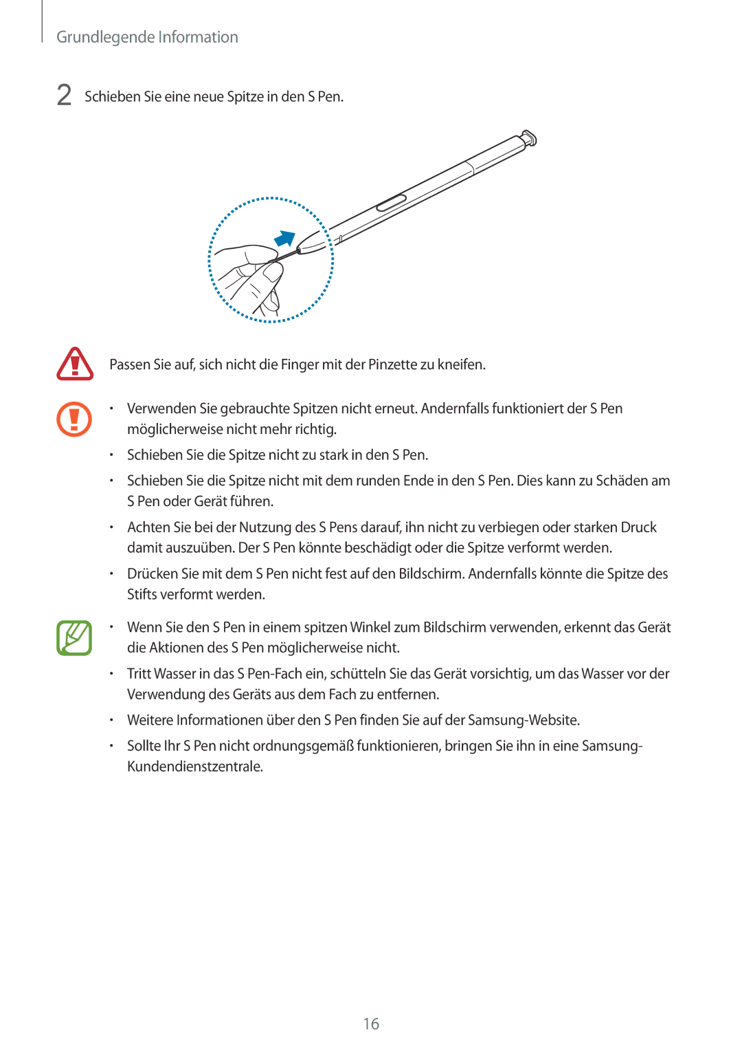 Samsung SM-N950FZKDDBT, SM-N950FZDADBT, SM-N950FZKADBT, SM-N950FZBDDBT, SM-N950FZDDDBT manual Grundlegende Information 