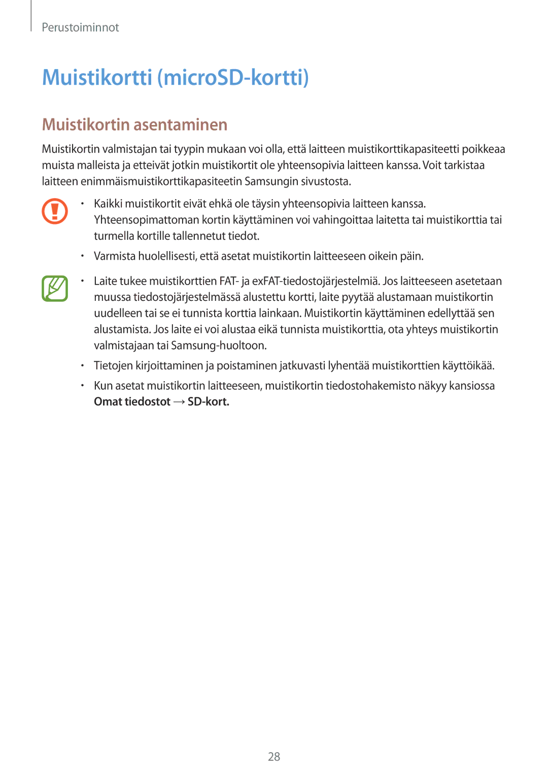 Samsung SM-N950FZDATEN, CG-N950FZDSHTD, SM-N950FZKAHTS, SM-N950FZKDNEE Muistikortti microSD-kortti, Muistikortin asentaminen 