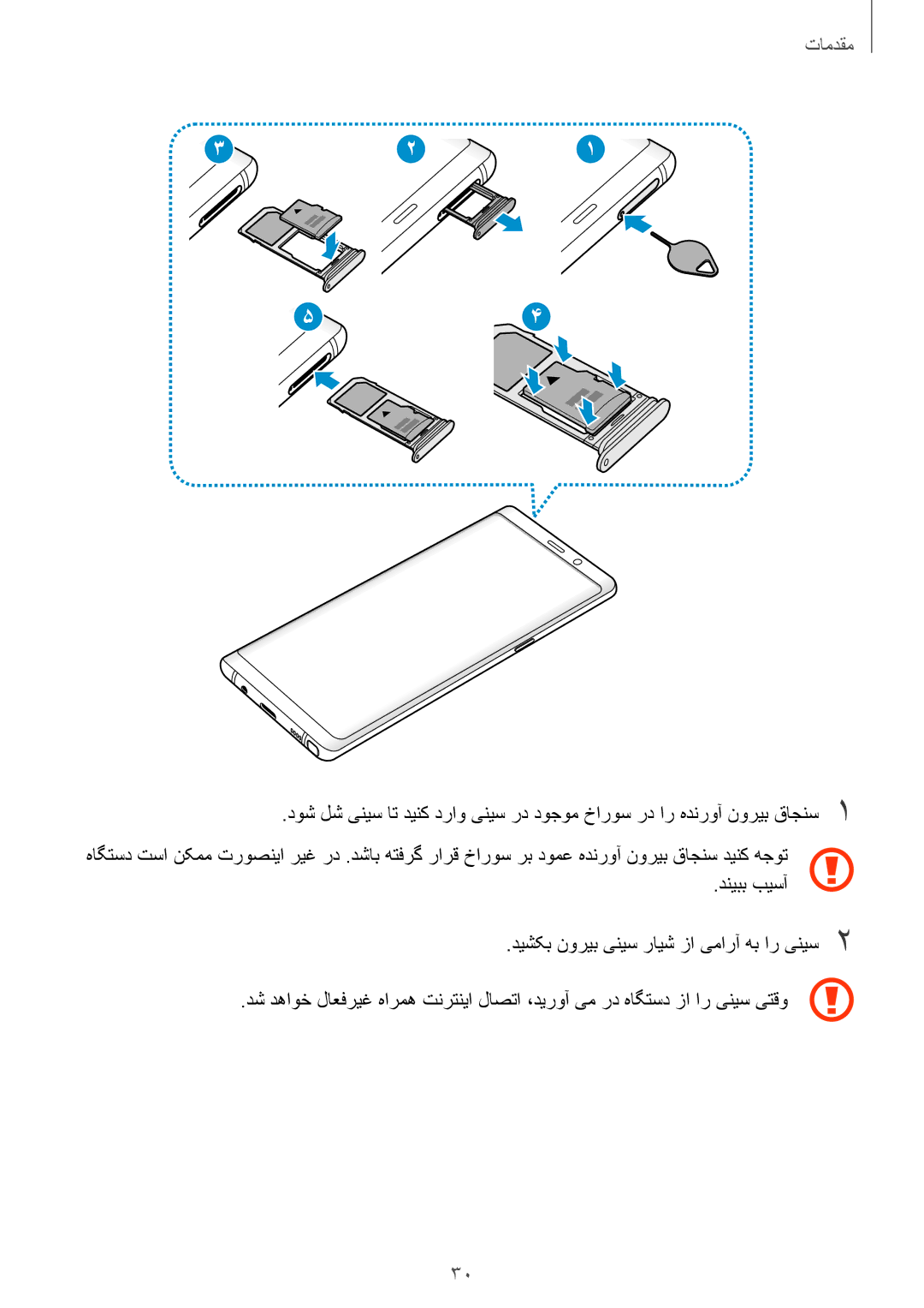 Samsung SM-N950FZDDKSA, SM-N950FZKDKSA, SM-N950FZVDKSA manual مقدمات 