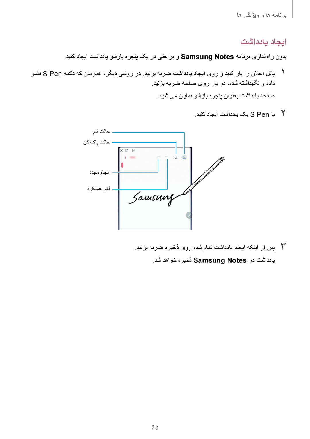 Samsung SM-N950FZVDKSA, SM-N950FZDDKSA, SM-N950FZKDKSA manual تشاددای داجیا 