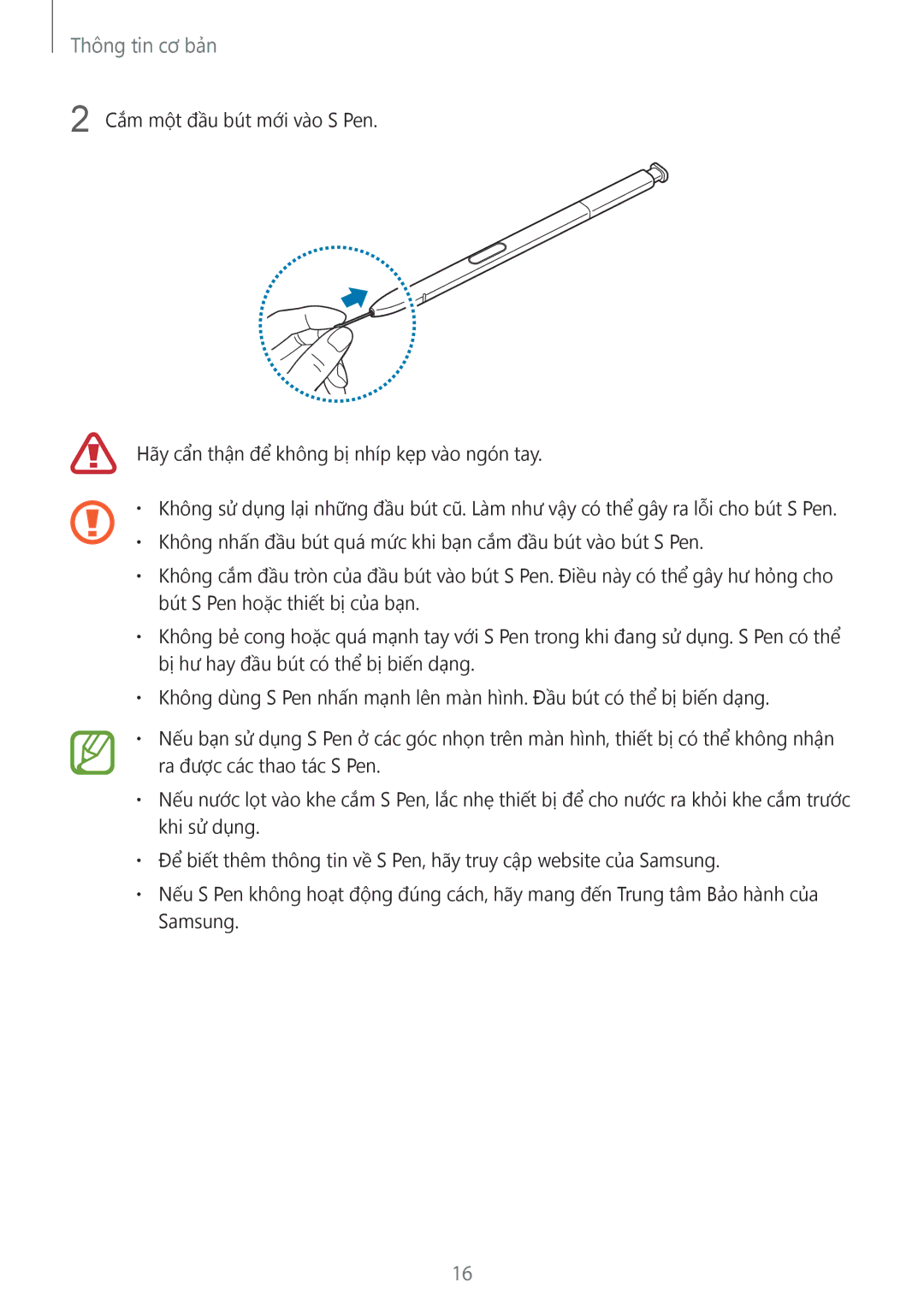 Samsung SM-N950FZVDXXV, SM-N950FZDDXXV, SM-N950FZKDXXV manual Thông tin cơ bản 