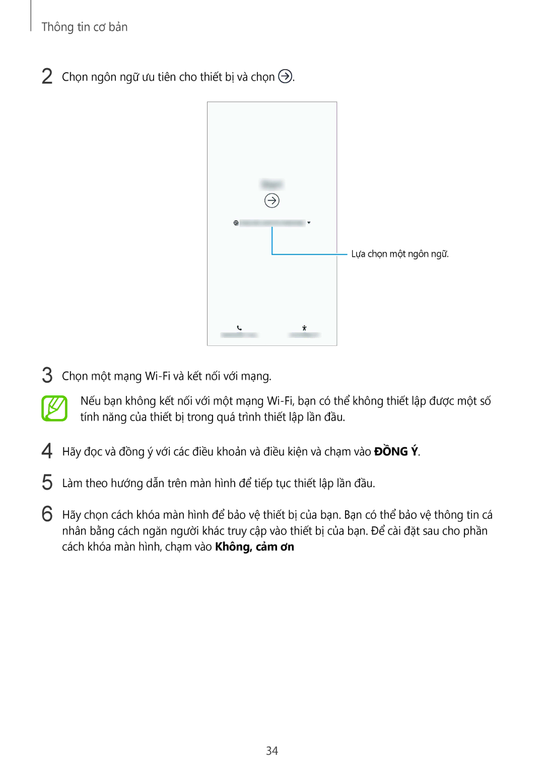 Samsung SM-N950FZVDXXV, SM-N950FZDDXXV, SM-N950FZKDXXV manual Chọn ngôn ngữ ưu tiên cho thiết bị và chọn 