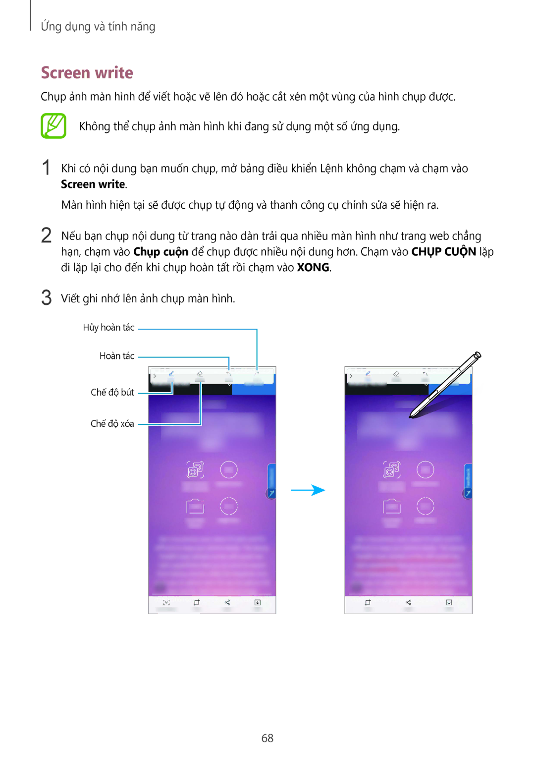 Samsung SM-N950FZKDXXV, SM-N950FZDDXXV, SM-N950FZVDXXV manual Screen write 