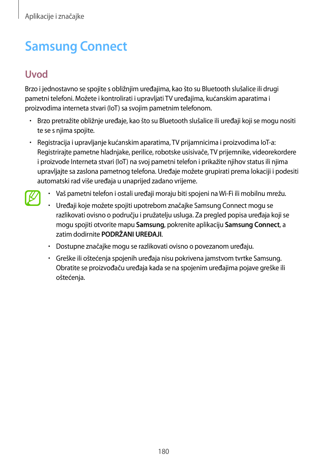 Samsung SM-N950FZKACRO, SM-N950FZDACRO, SM-N950FZDASEE, SM-N950FZKASEE manual Samsung Connect, Uvod 