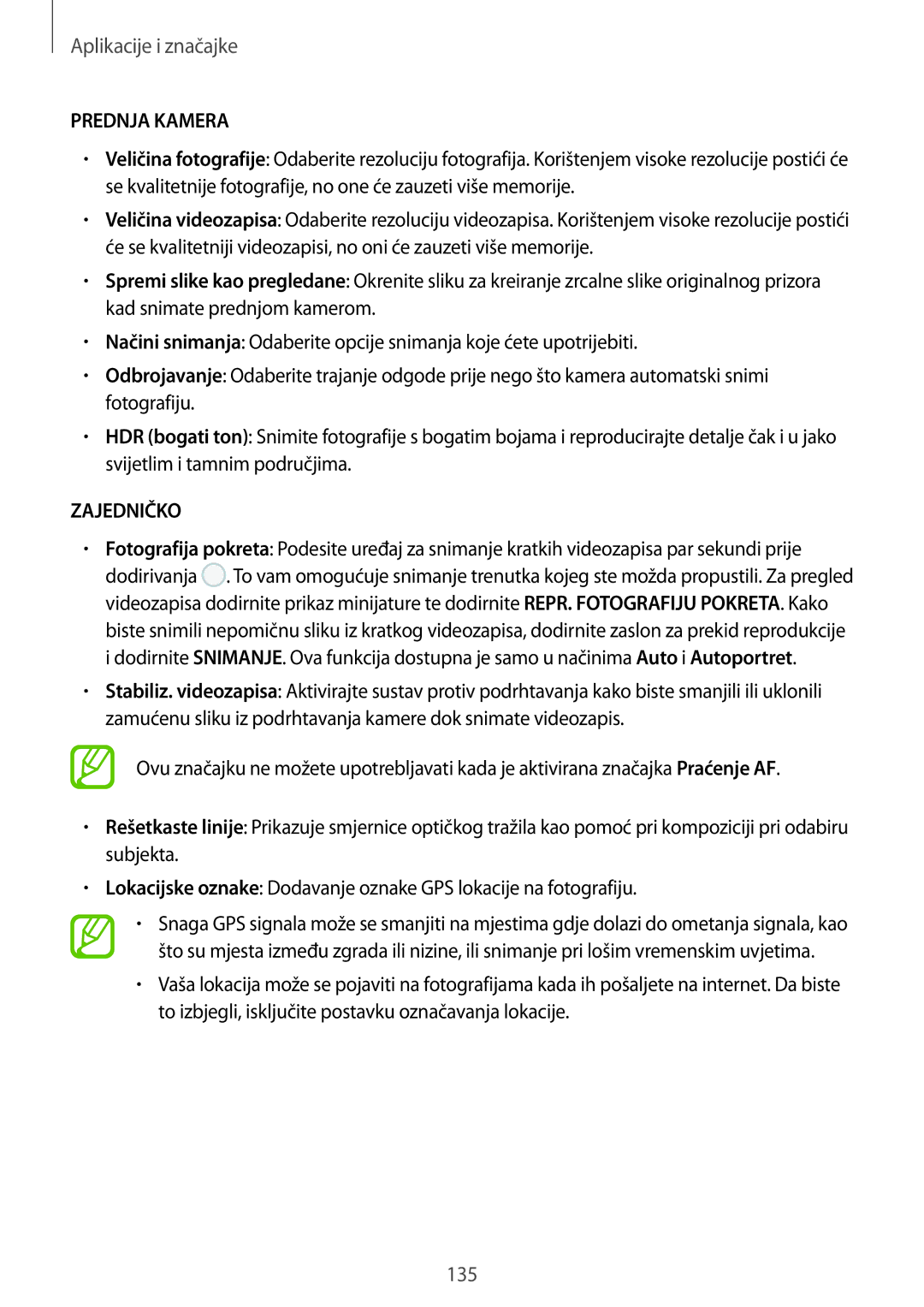 Samsung SM-N950FZKASEE, SM-N950FZKACRO, SM-N950FZDACRO, SM-N950FZDASEE manual 135 