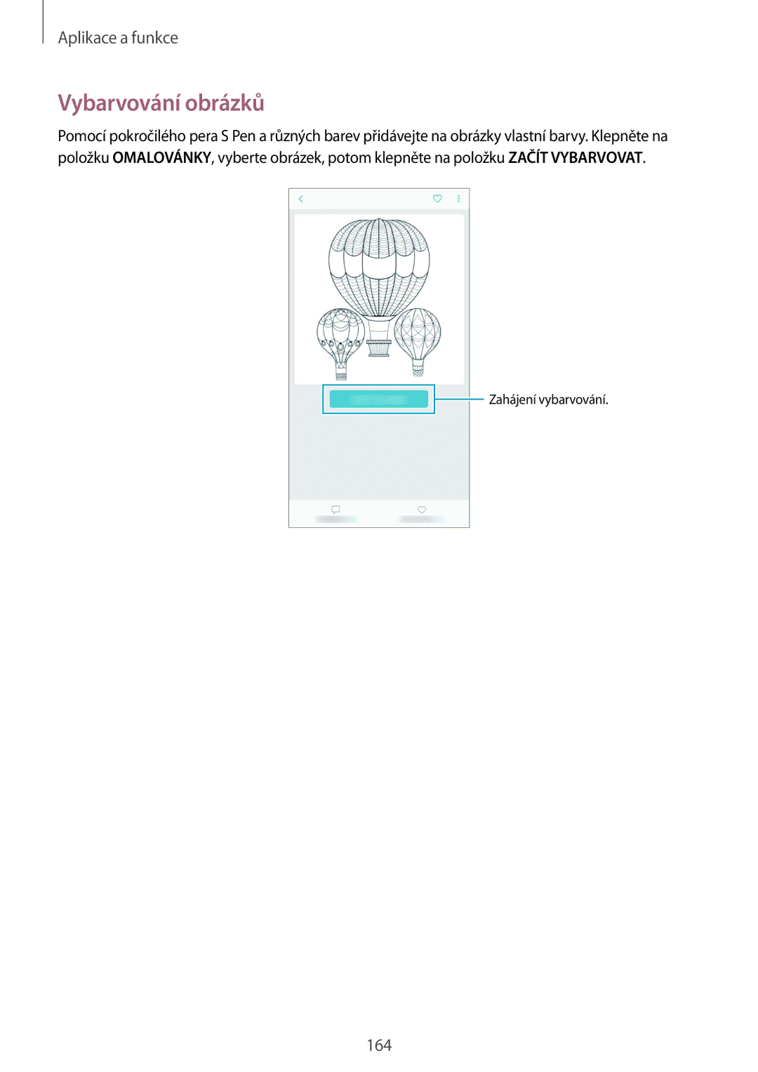 Samsung SM-N950FZKAO2C, SM-N950FZBDETL, SM-N950FZDDETL, SM-N950FZKDETL manual Vybarvování obrázků 