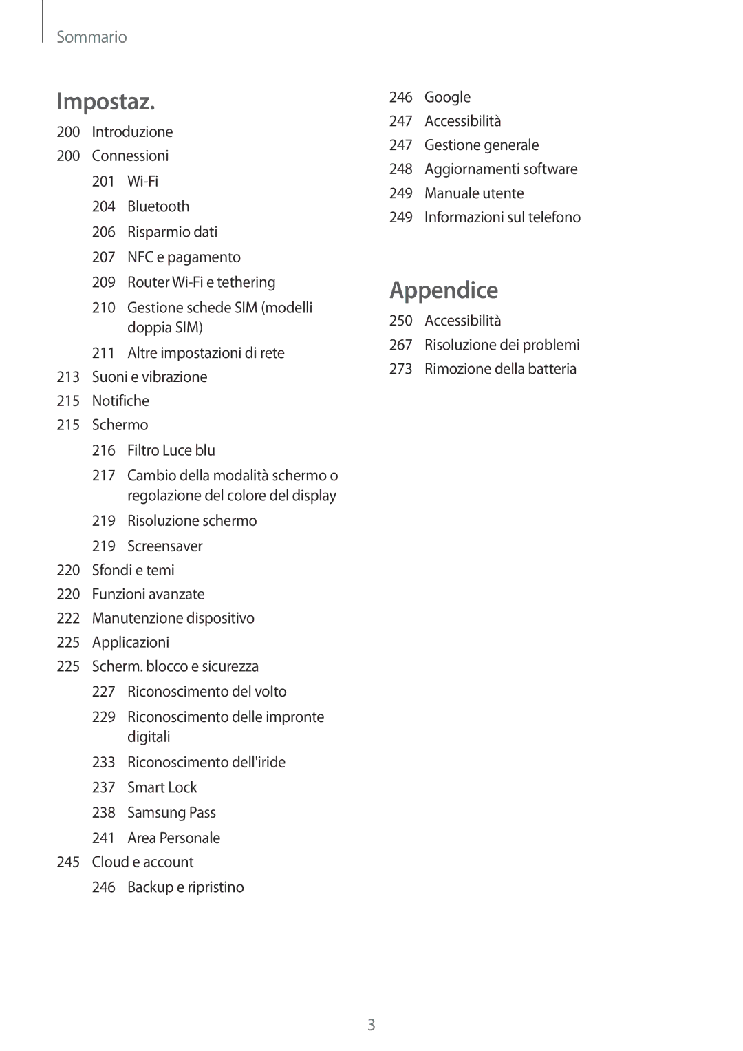 Samsung SM-N950FZKAHUI, SM-N950FZKDITV, SM-N950FZDATUR, SM-N950FZKATUR, SM-N950FZDAOMN, SM-N950FZKATIM manual Appendice 