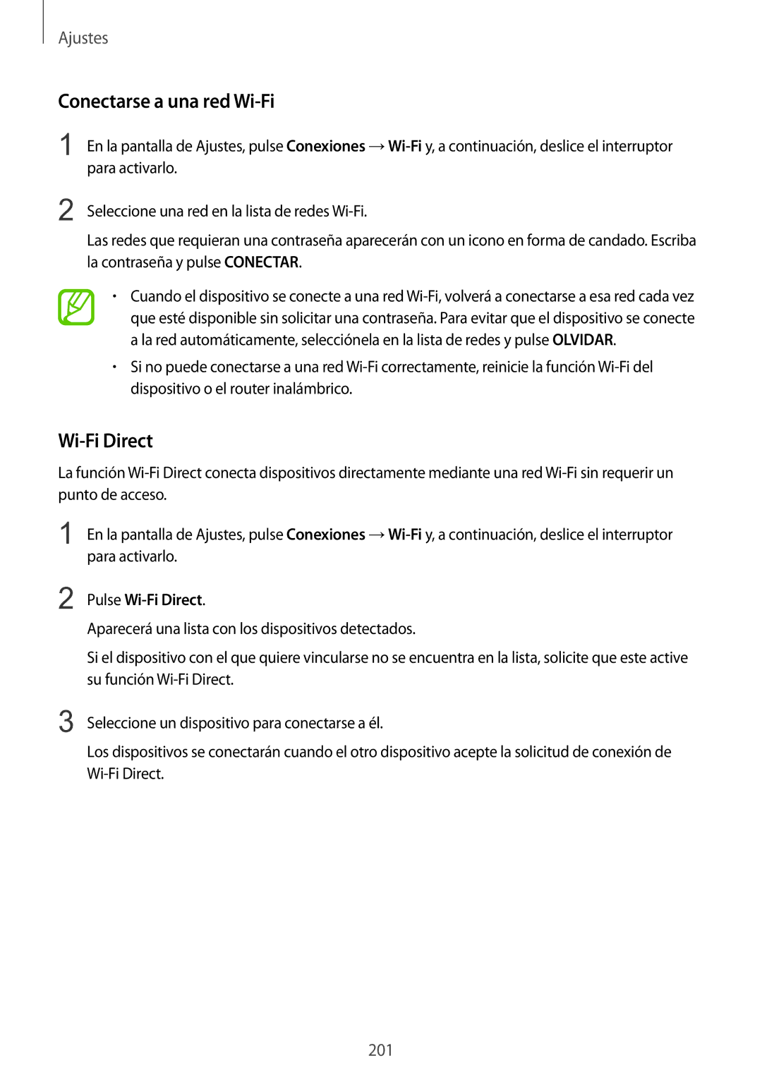 Samsung SM-N950FZDDPHE, SM-N950FZKDPHE, SM-N950FZKAPHE, SM-N950FZDAPHE Conectarse a una red Wi-Fi, Pulse Wi-Fi Direct 