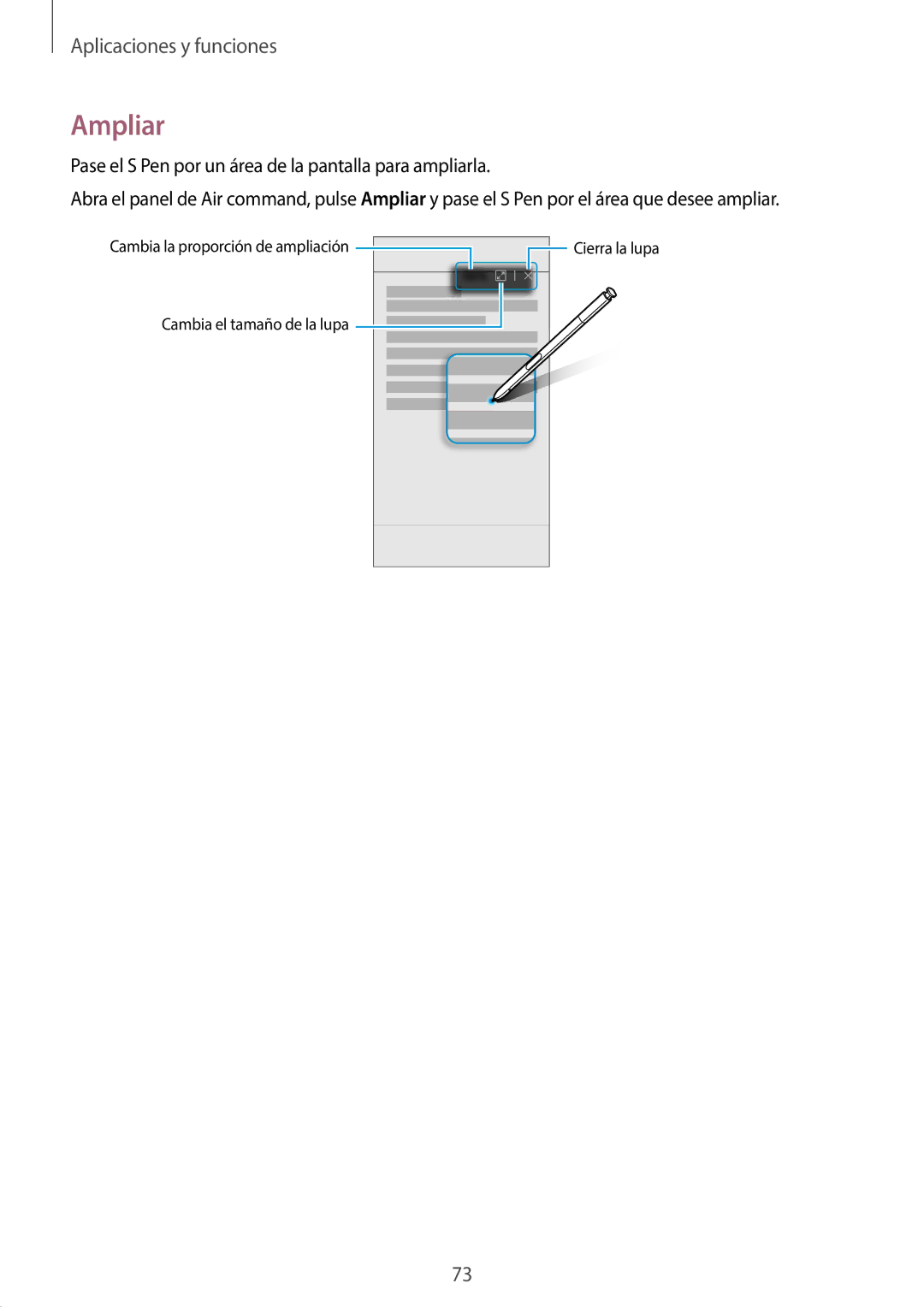 Samsung SM-N950FZDDPHE, SM-N950FZKDPHE, SM-N950FZKAPHE, SM-N950FZDAPHE manual Ampliar 